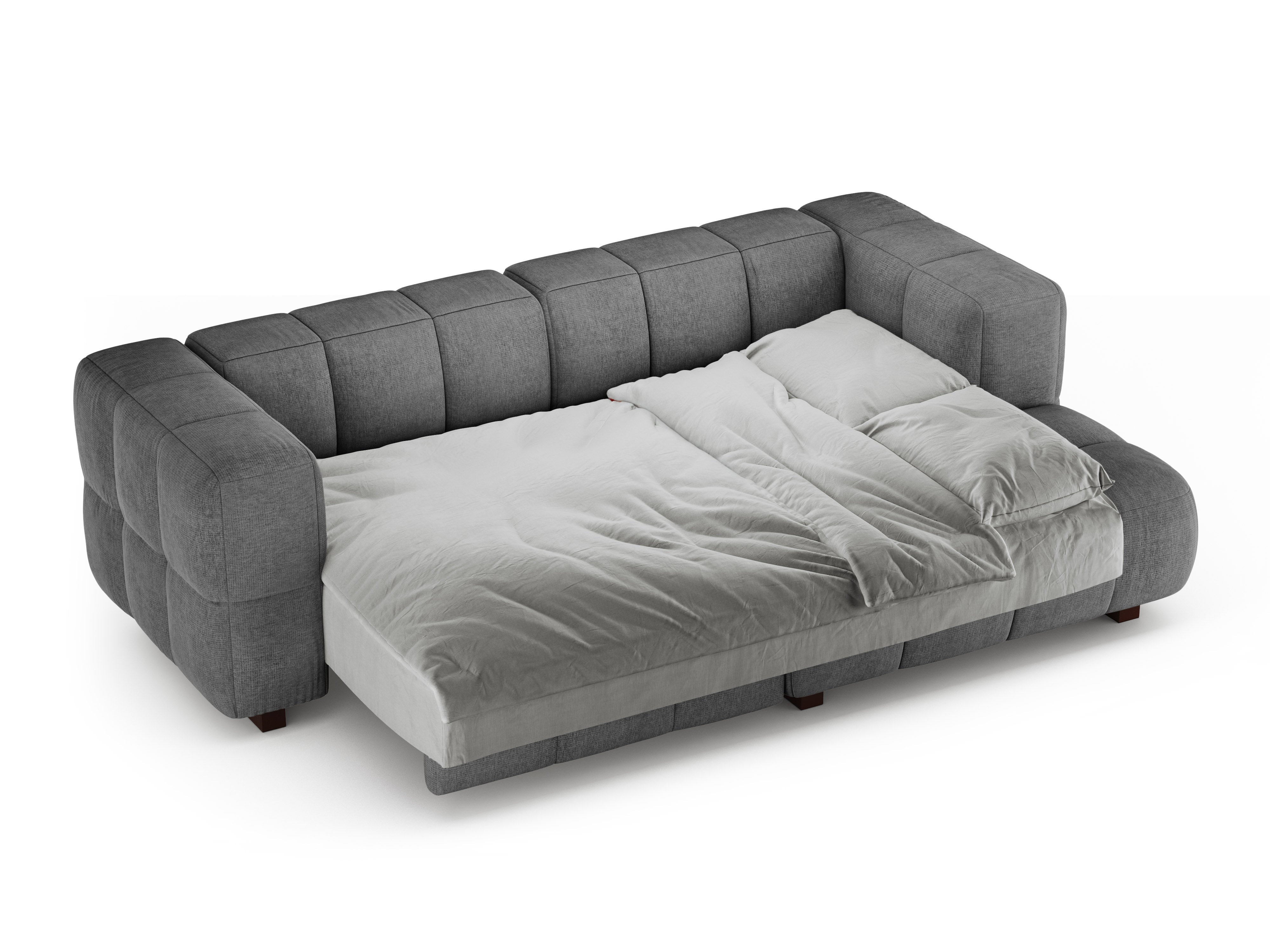 Right-sided corner sofa bed PUMA gray