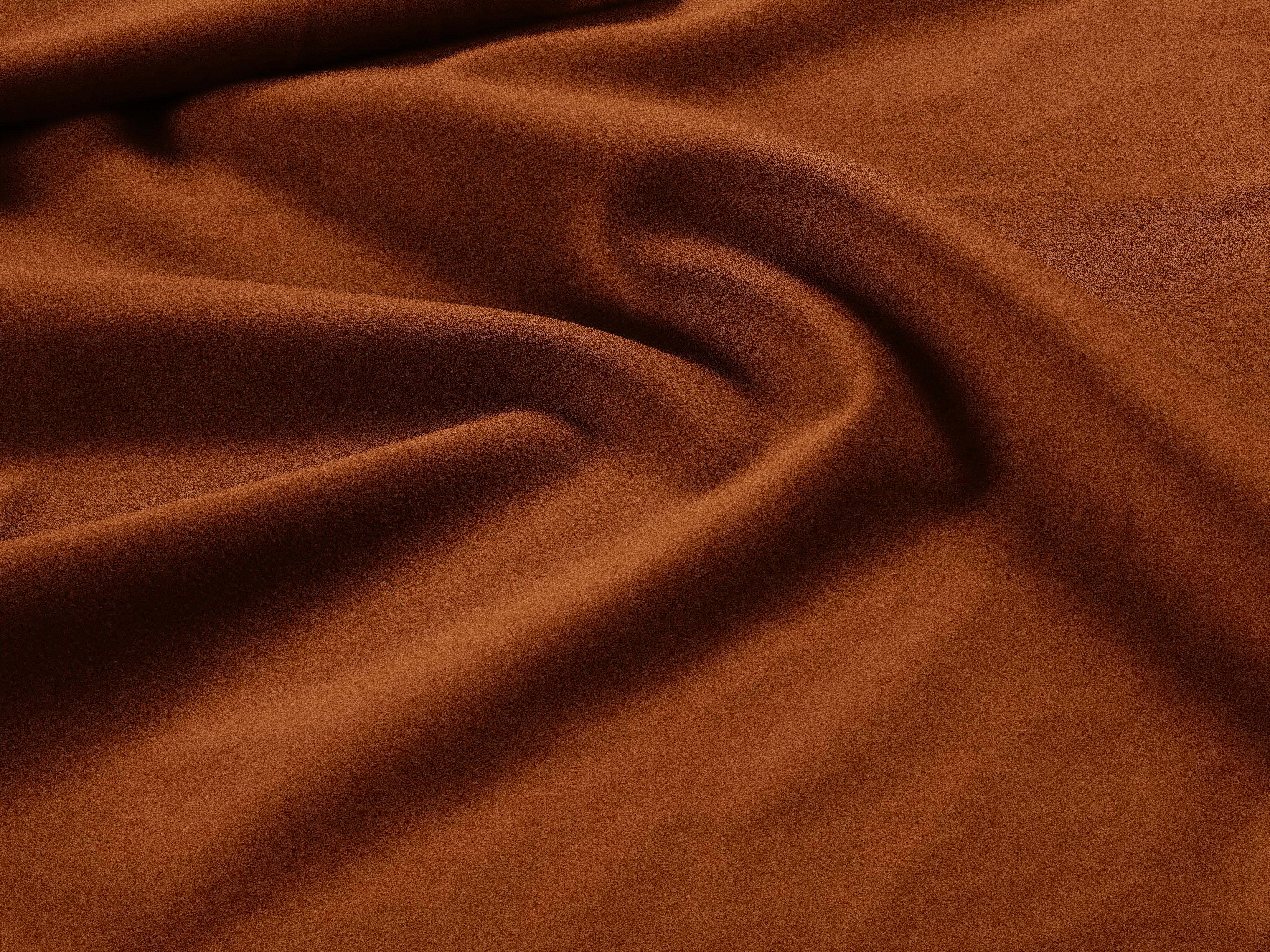Velvet Right-Hand Corner Sofa Bed PUMA Terracotta
