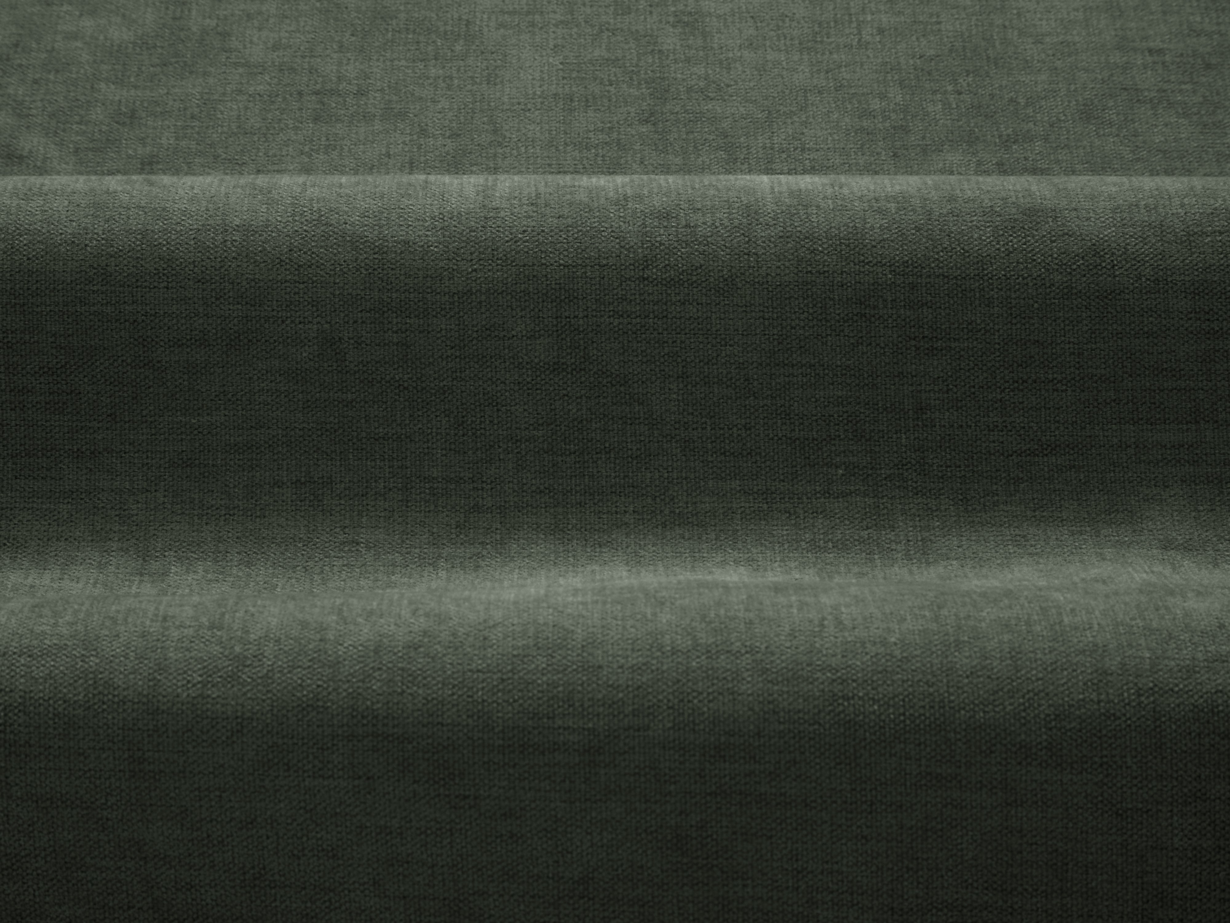 Right-sided corner sofa ADA green chenille