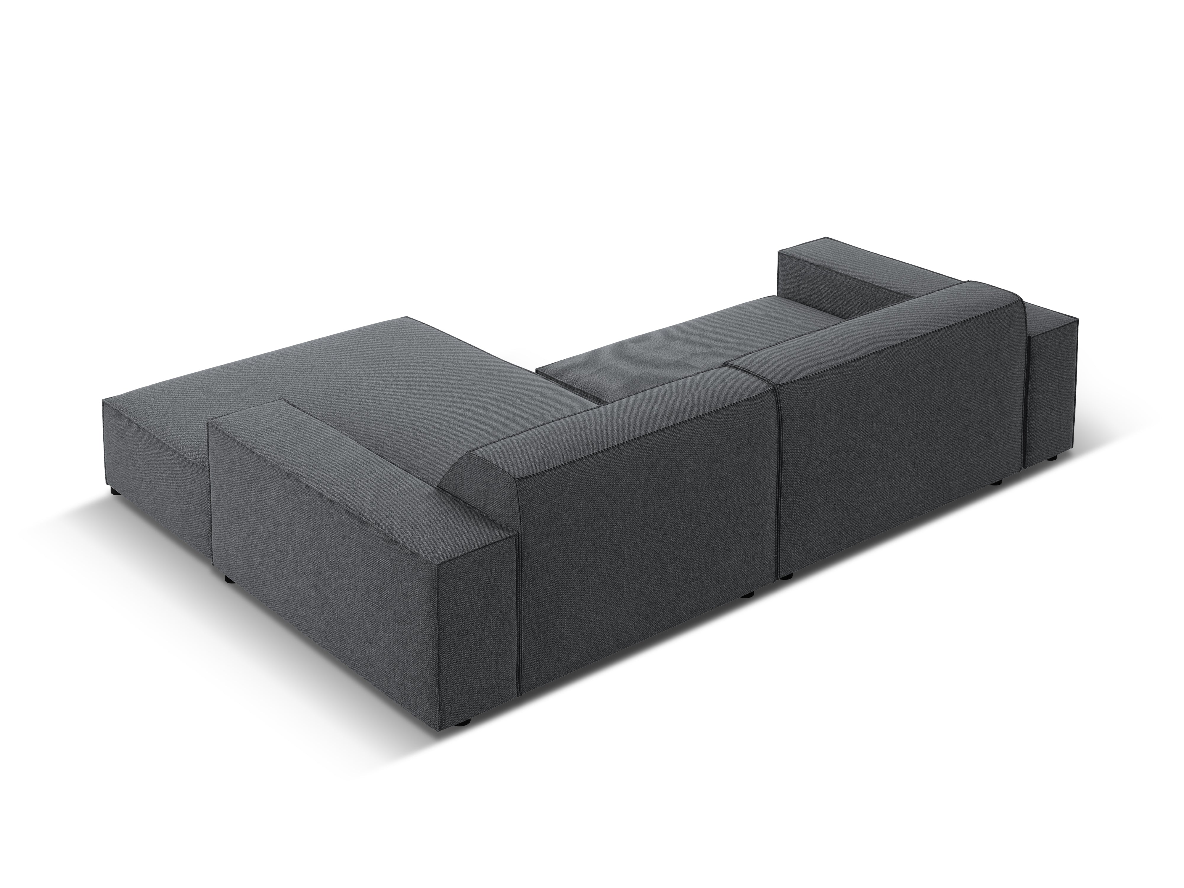 Šedý pravostranný trojmiestny roh JODIE