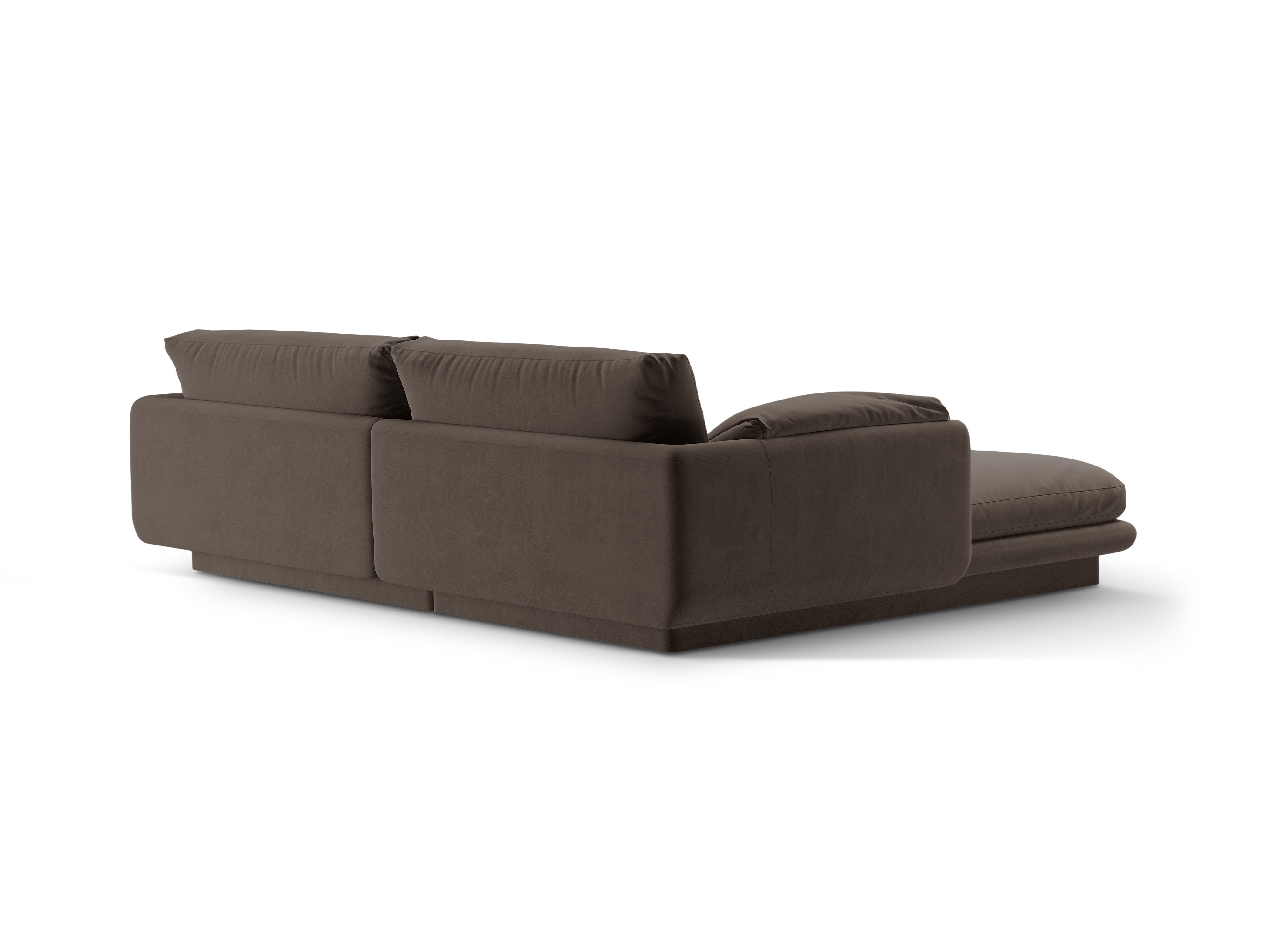 Velvet corner 3-person right-sided Torino Heban bronze