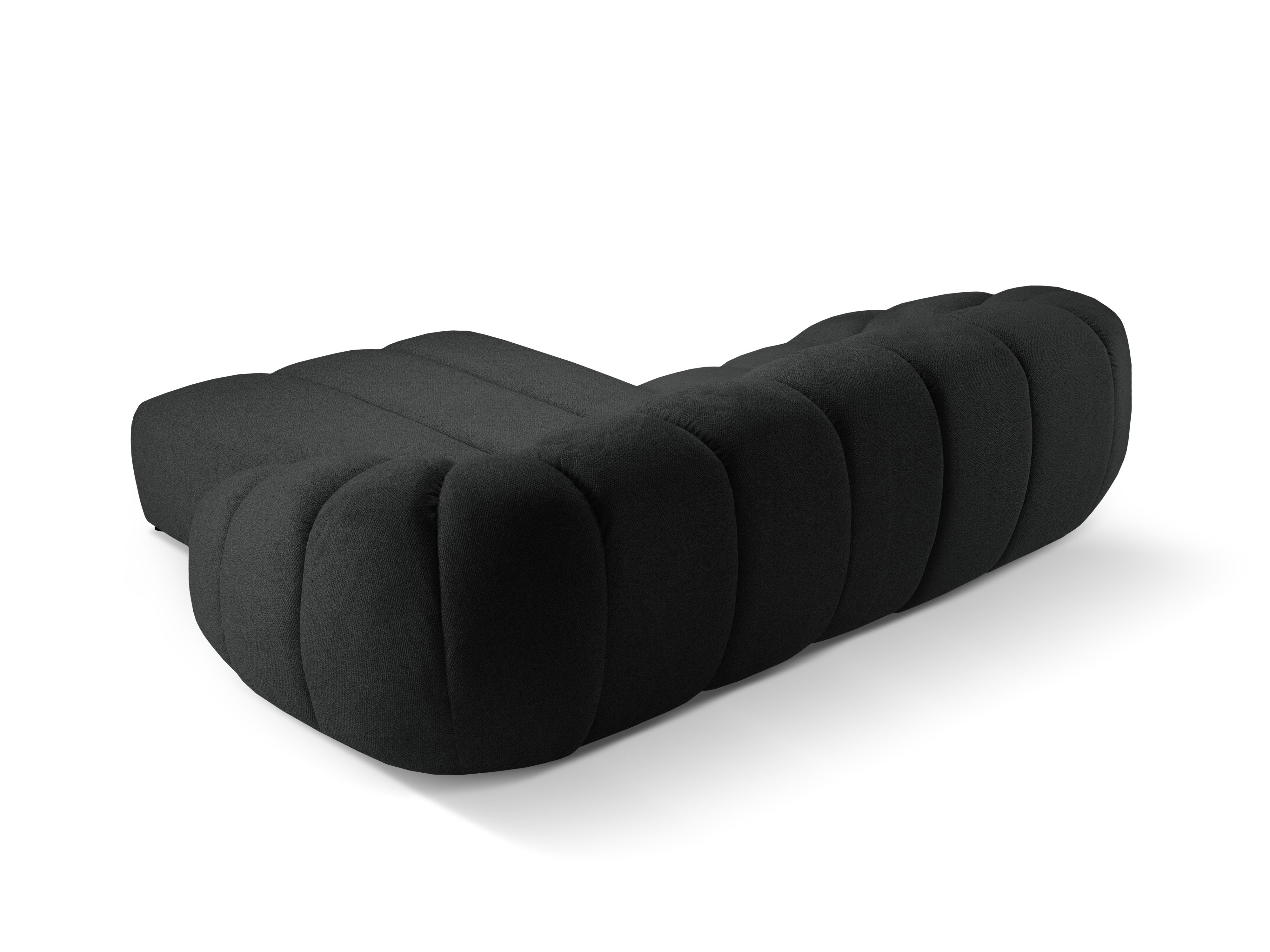 Rohová sedačka pre 3 osoby pravostranná DIANA antracitová s zénilom