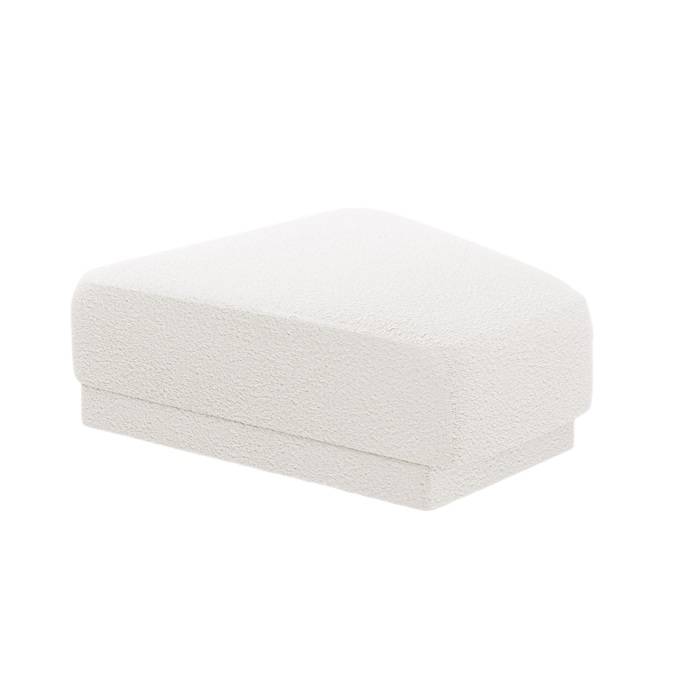 Puf / modul MILEY biely boucle