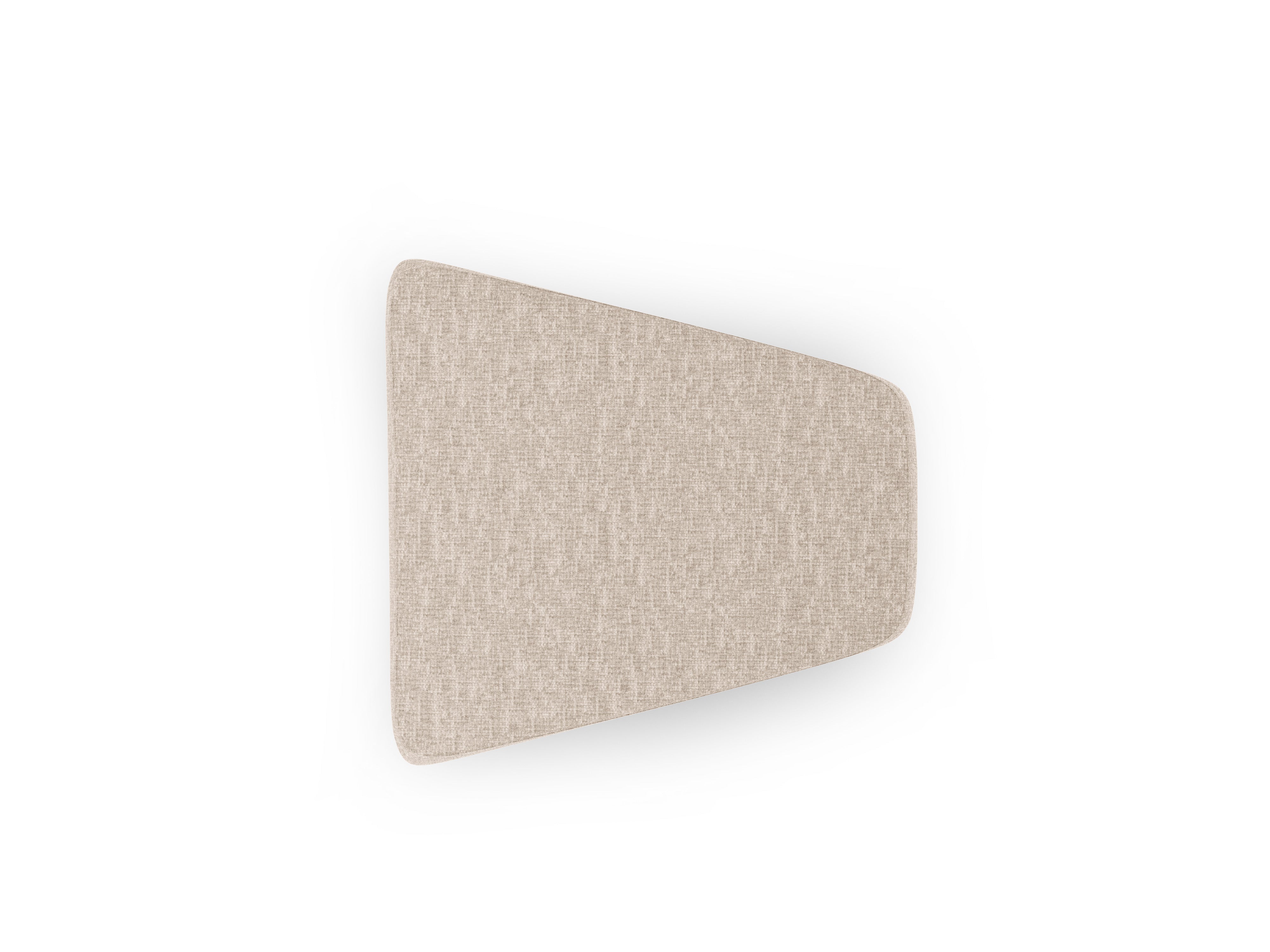 Pouf / module MILEY beige silky chenille