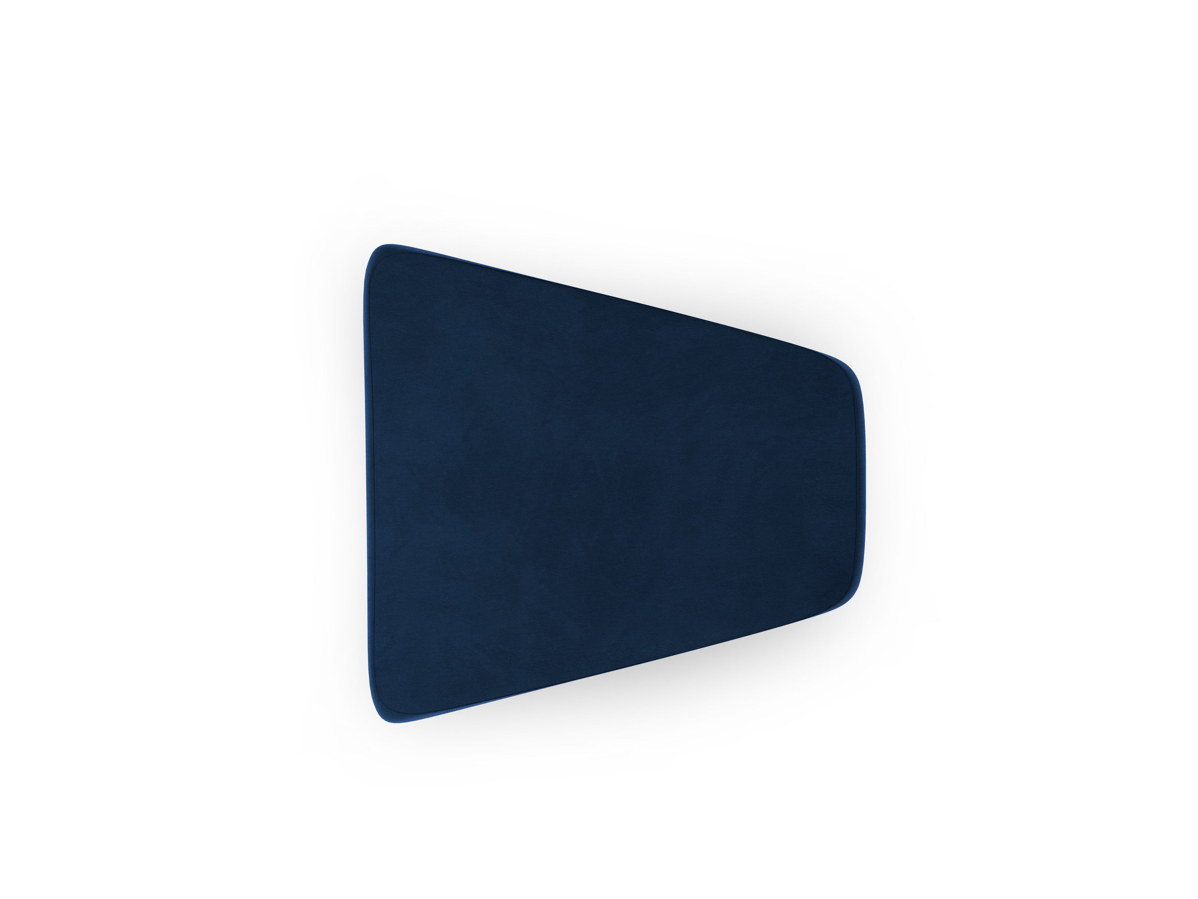 Puf / modul z jemného zamatového materiálu MILEY kráľovská modrá