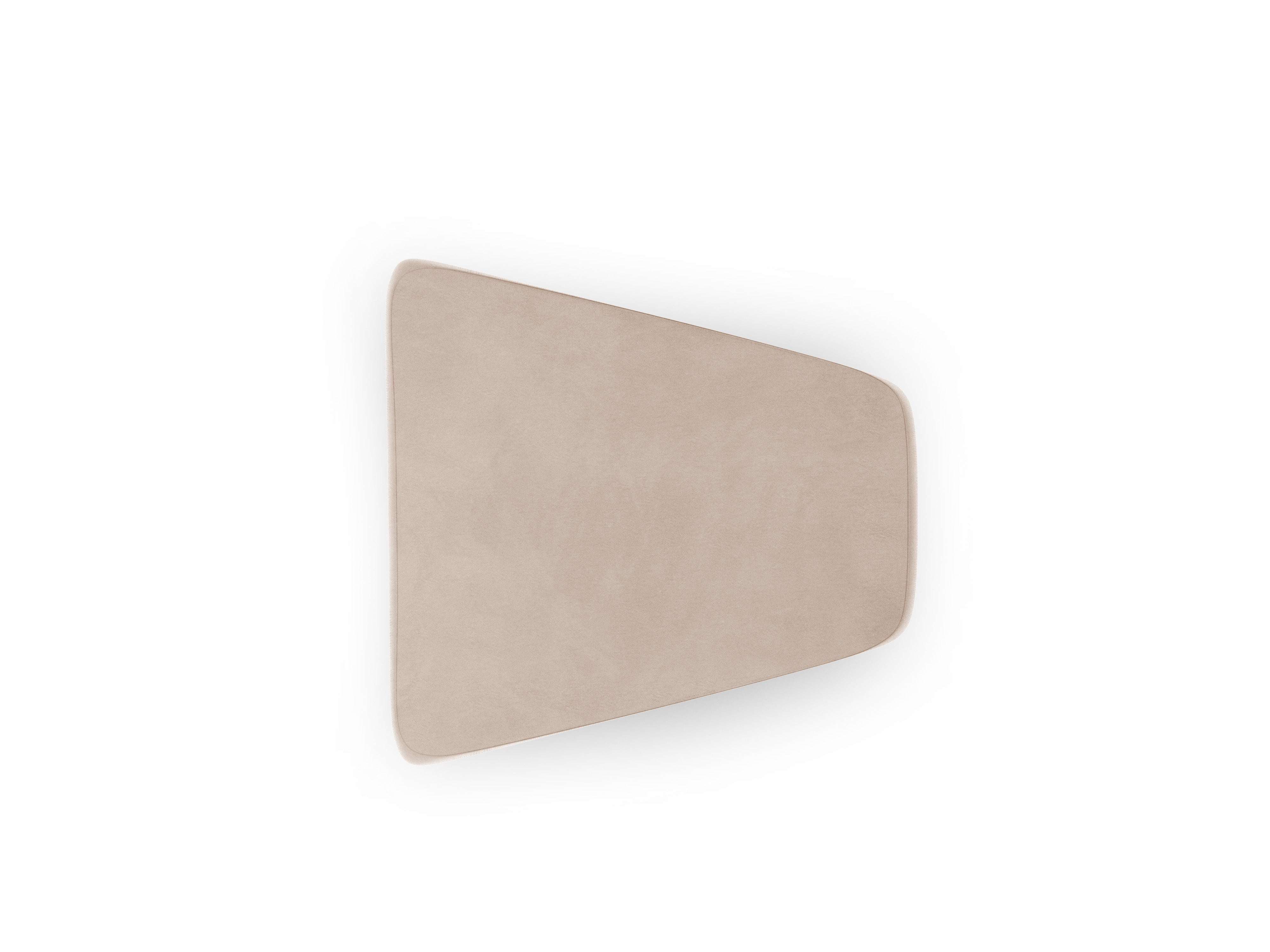 Puf / modul z jemného zamatového materiálu MILEY cappuccino