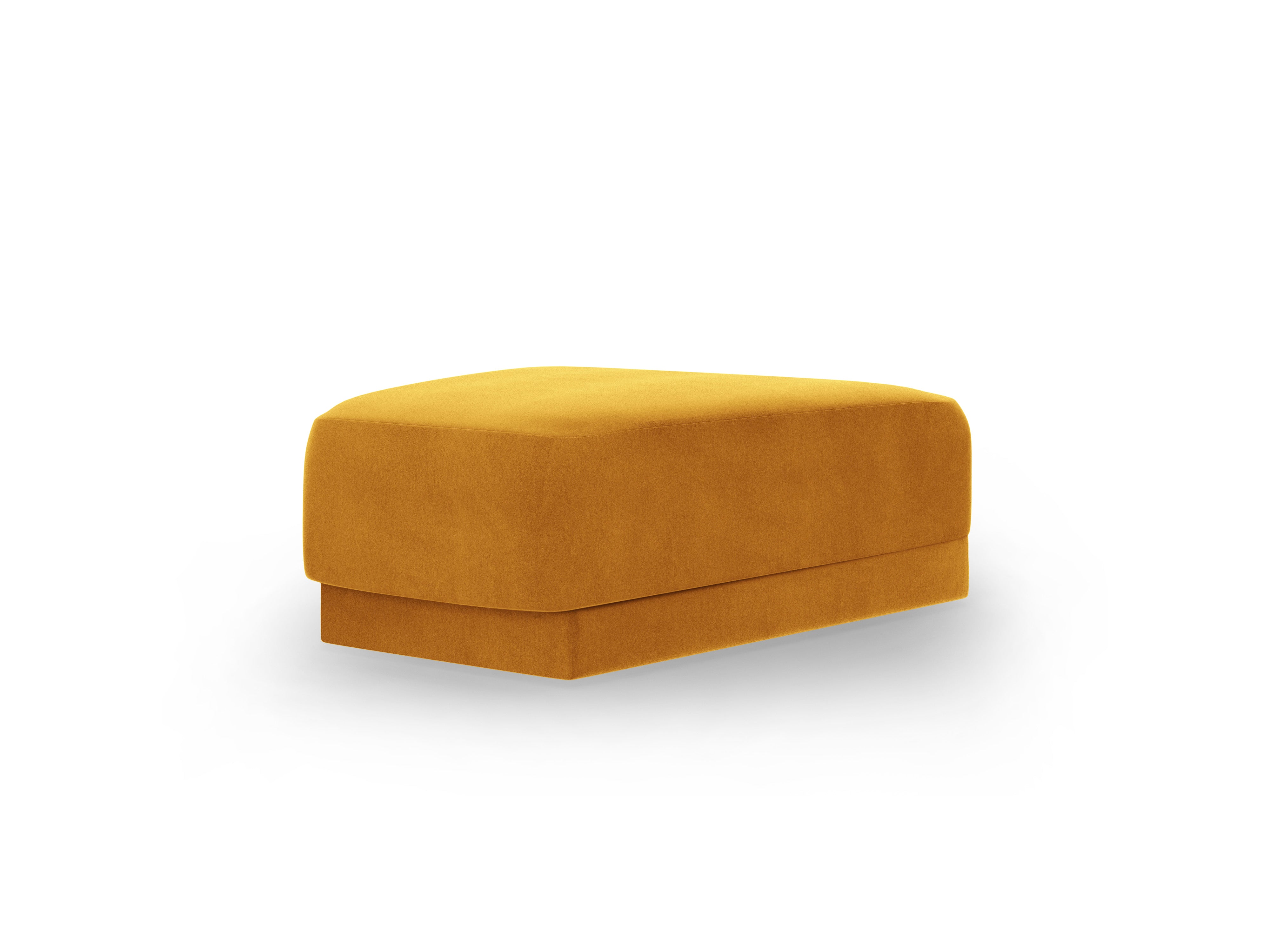 Pouf / velvet module MILEY yellow