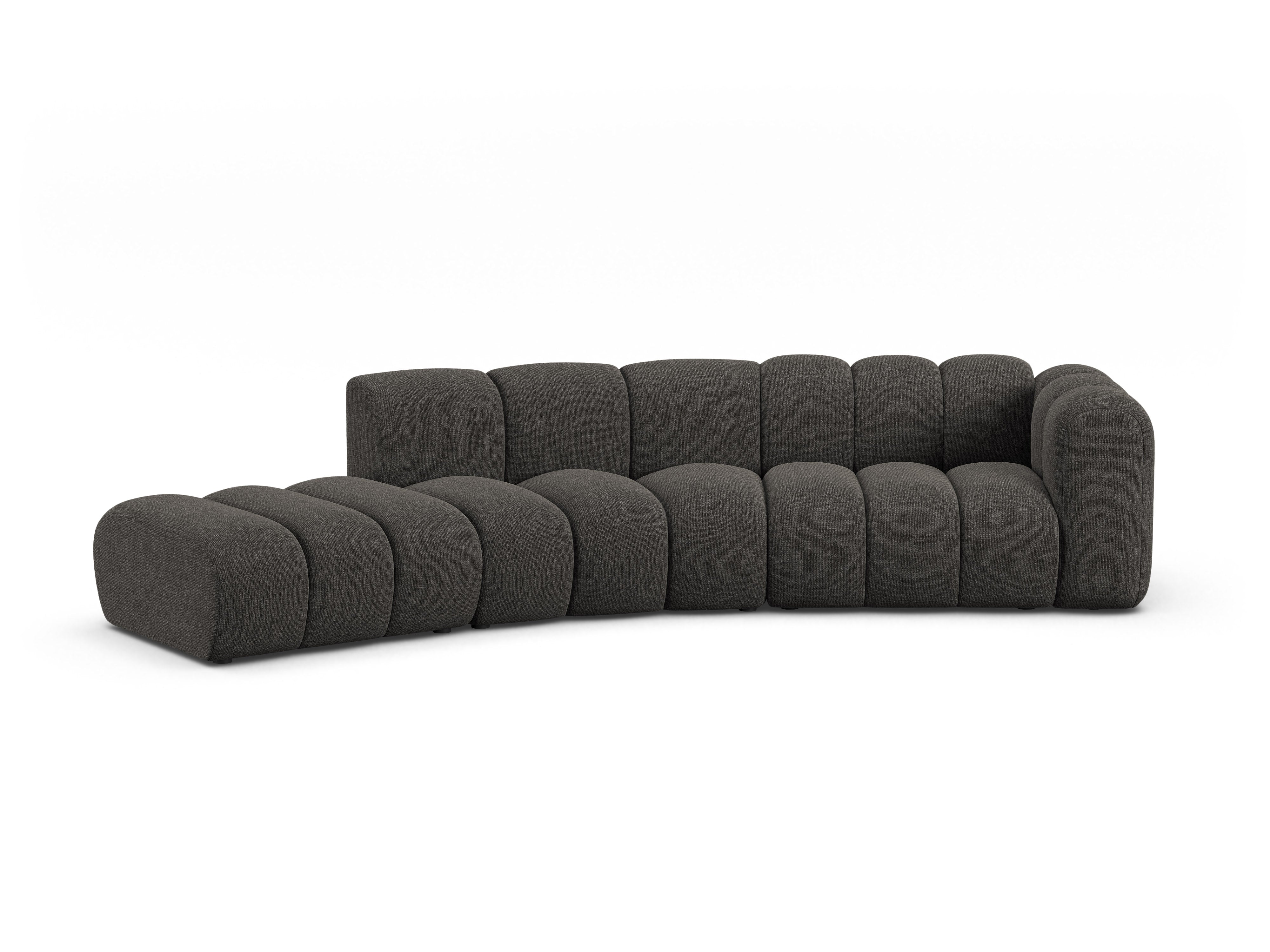 Sofa pre 5 osôb ľavostranná LUPINE šedý szenil