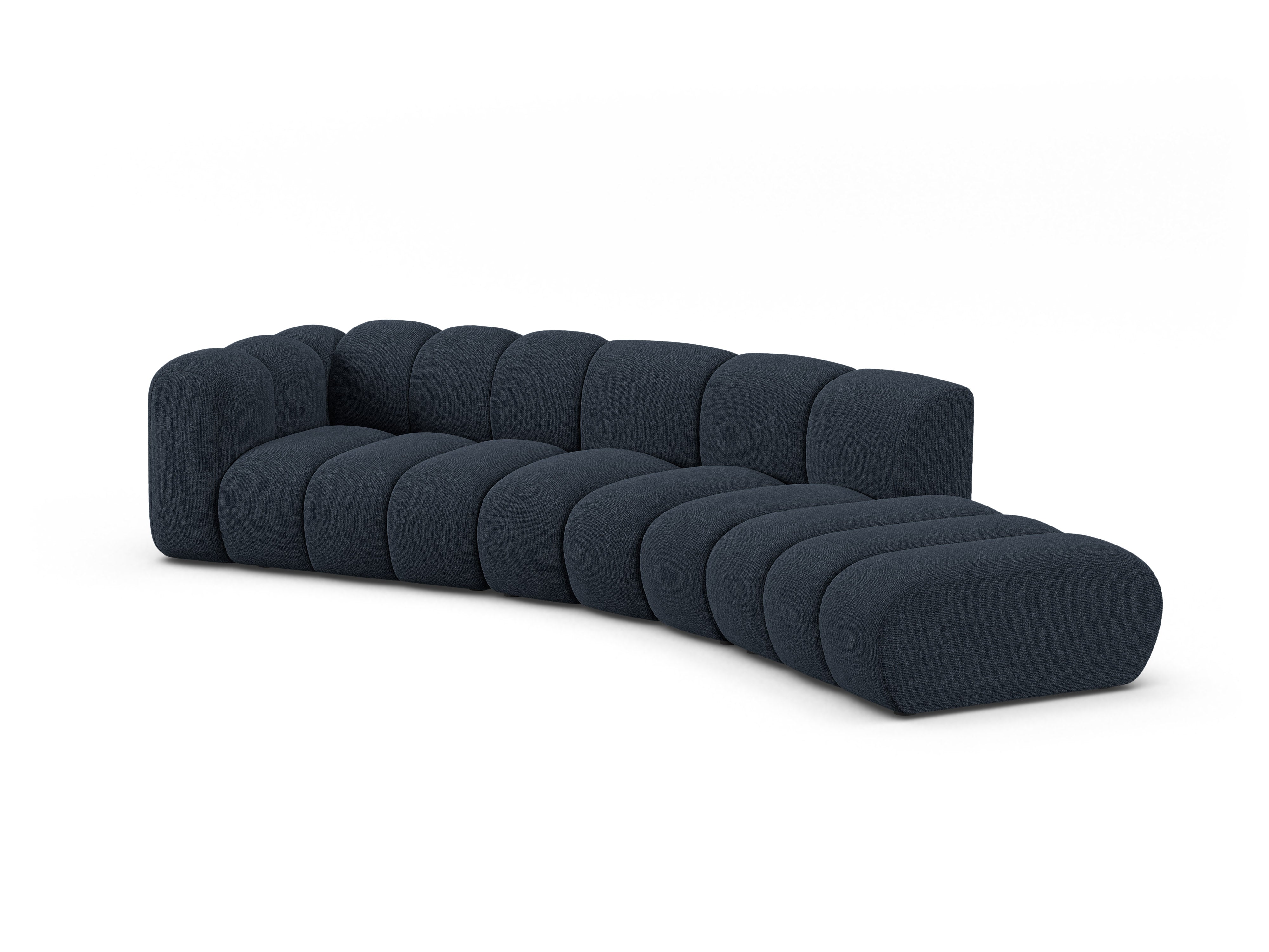 Sofa pre 5 osôb pravostranná LUPINE granátový szenil