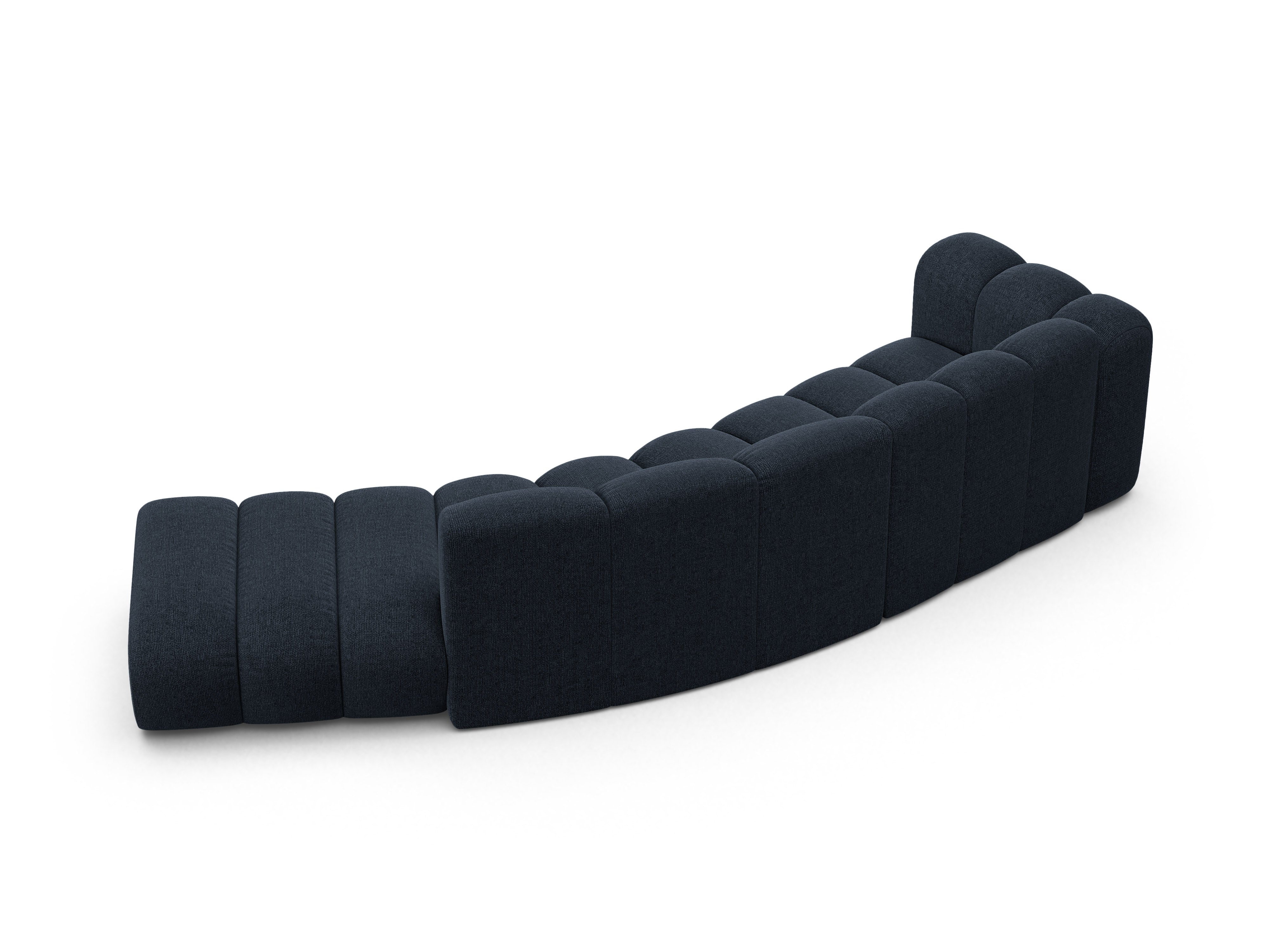 Sofa pre 5 osôb pravostranná LUPINE granátový szenil