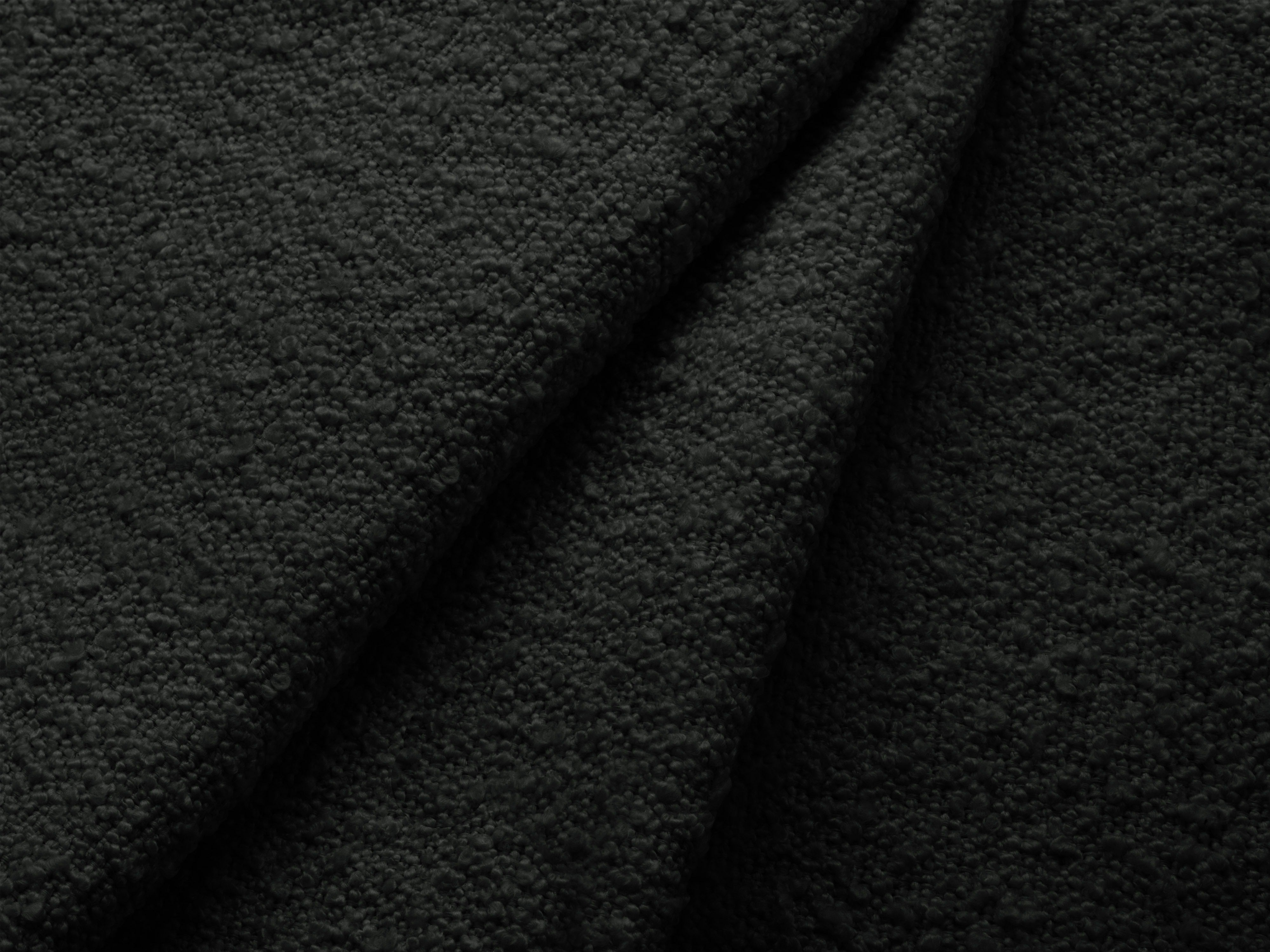 Right-facing modular sofa for 6 people MILEY black boucle