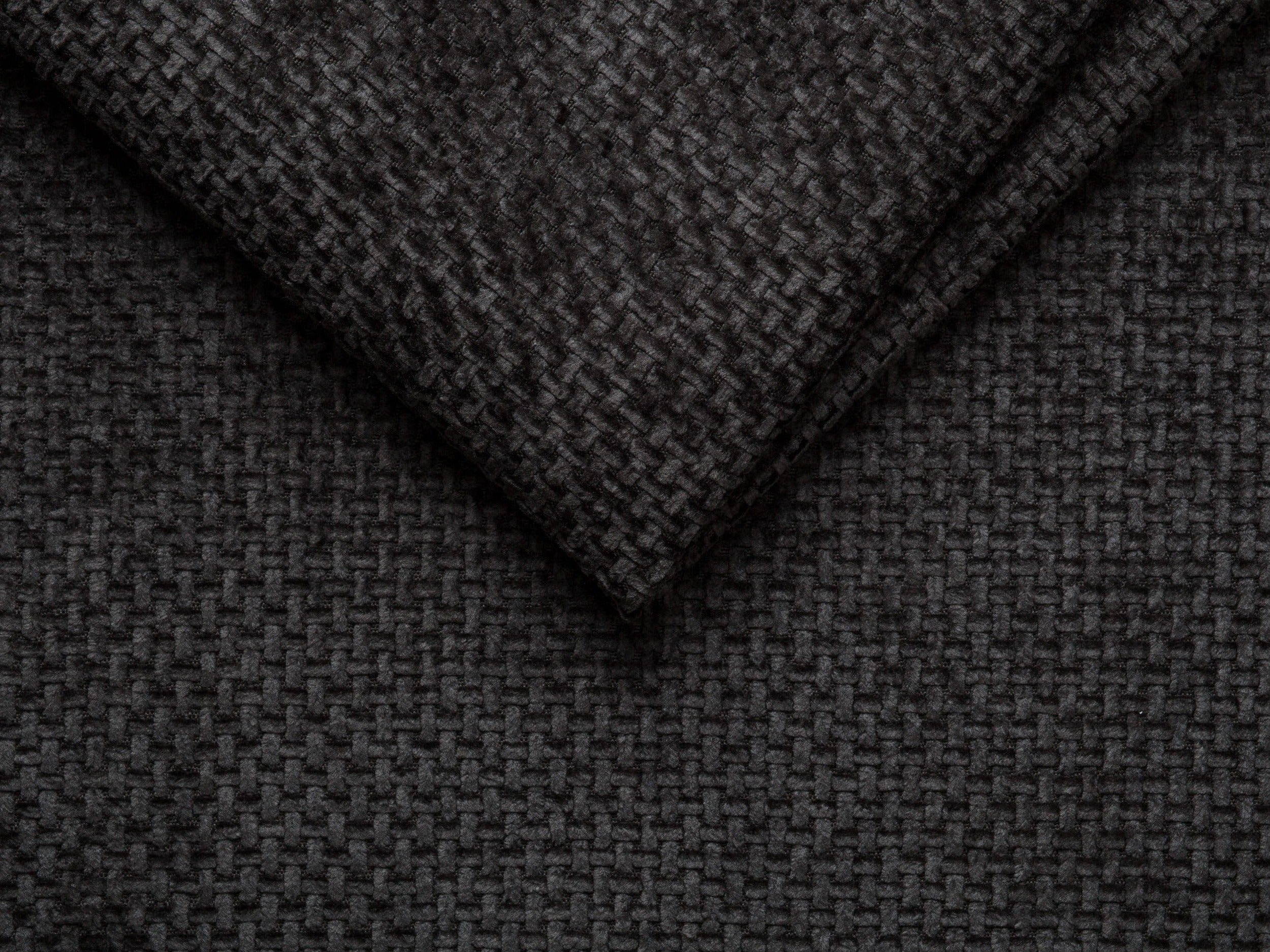 Right-facing modular sofa for 6 people MILEY black chenille