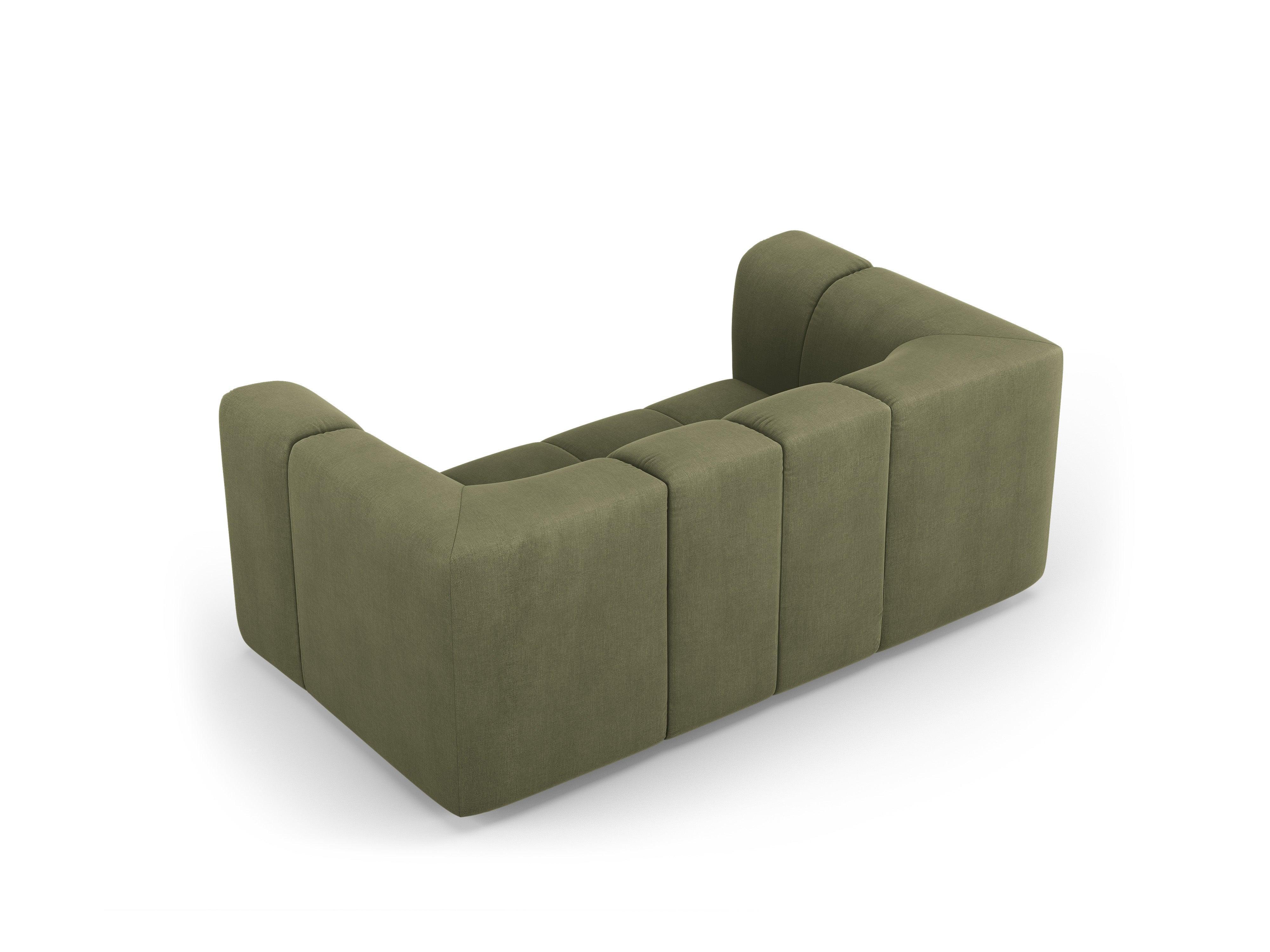 2-seater sofa FRANCESCA light green chenille Milo Casa Eye on Design