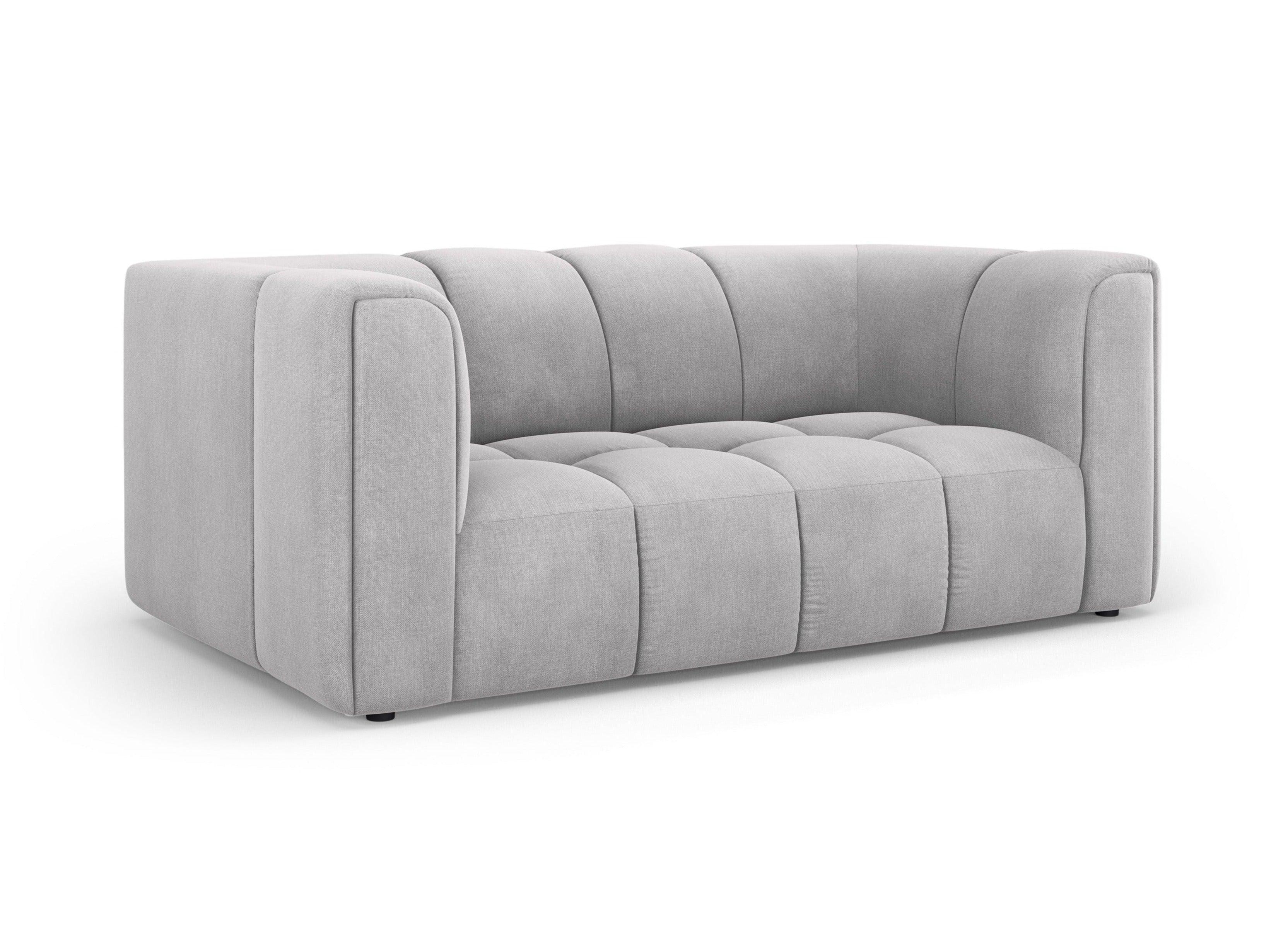 2-seater sofa FRANCESCA light grey chenille Milo Casa Eye on Design