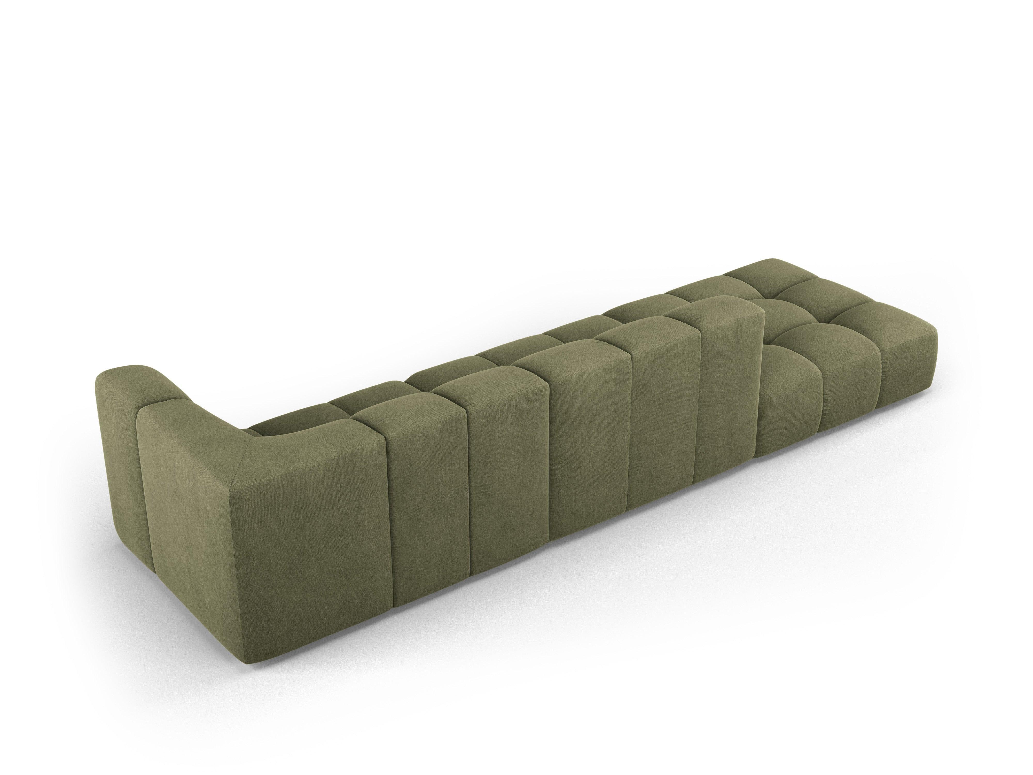 Sofa left FRANCESCA light green chenille Milo Casa Eye on Design