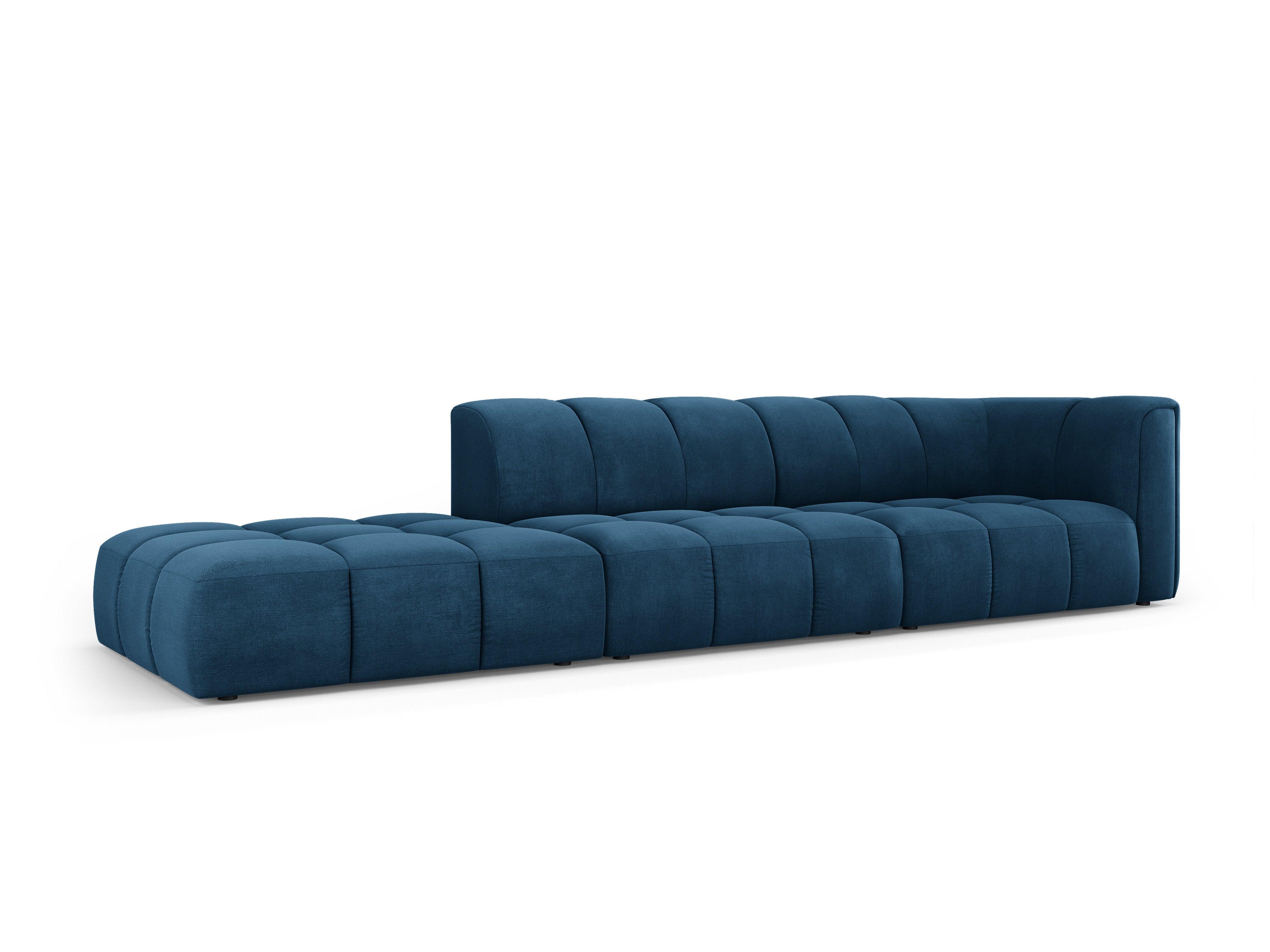 Sofa left FRANCESCA royal blue chenille Milo Casa Eye on Design