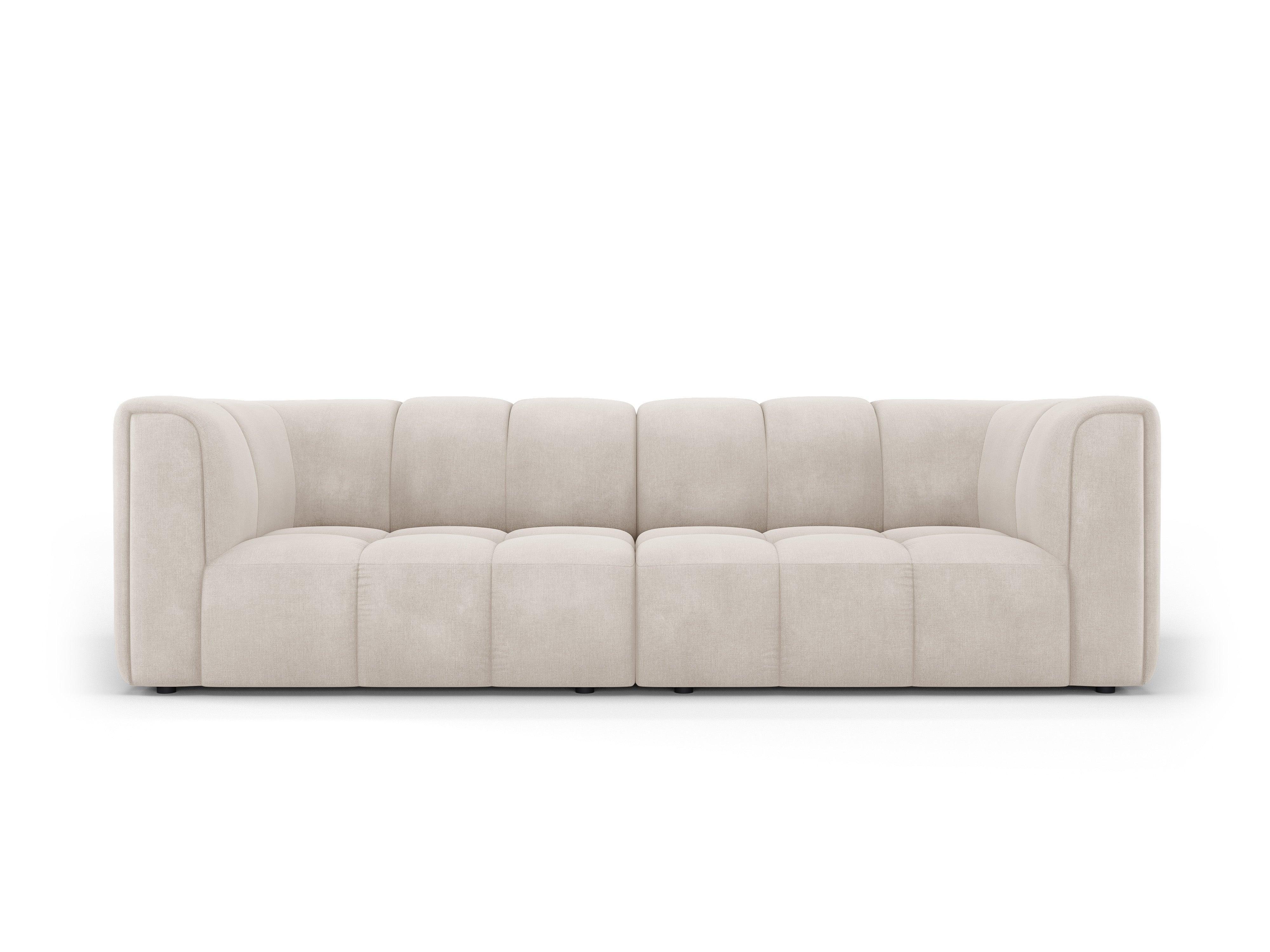 FRANCESCA 3 seater sofa beige chenille Milo Casa Eye on Design