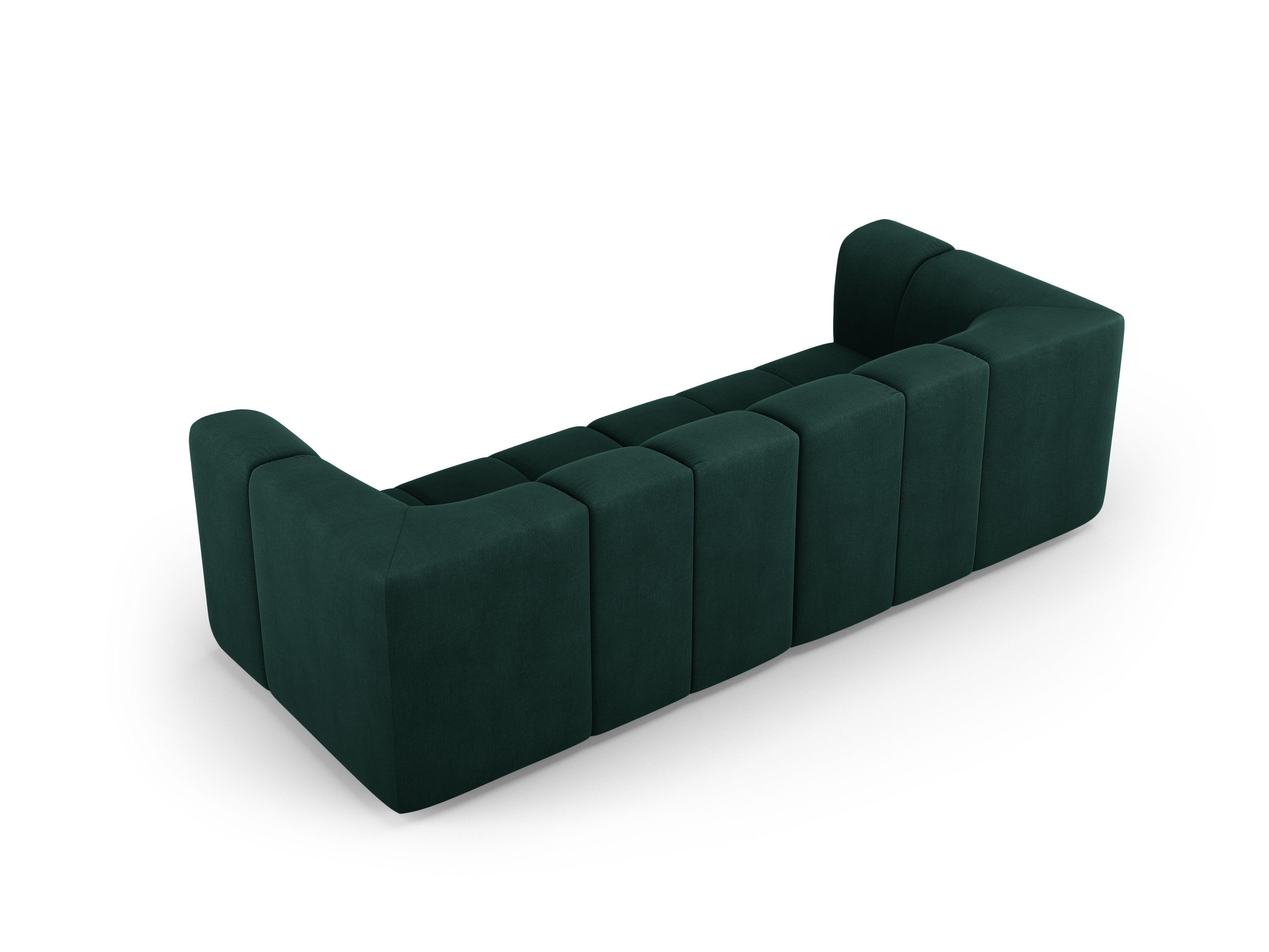 FRANCESCA 3 seater sofa bottle green chenille Milo Casa Eye on Design