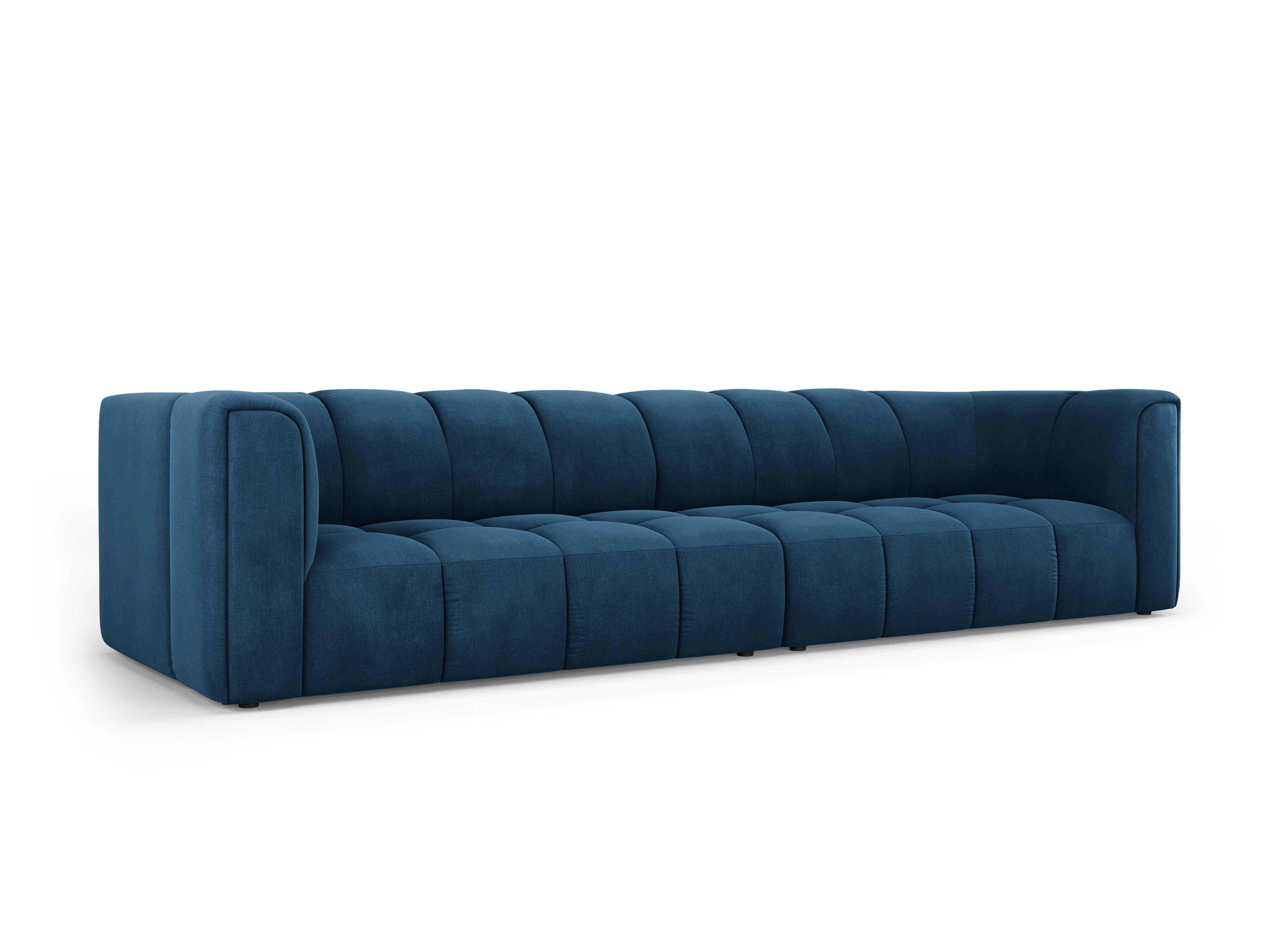 FRANCESCA 4 seater sofa royal blue chenille Milo Casa Eye on Design