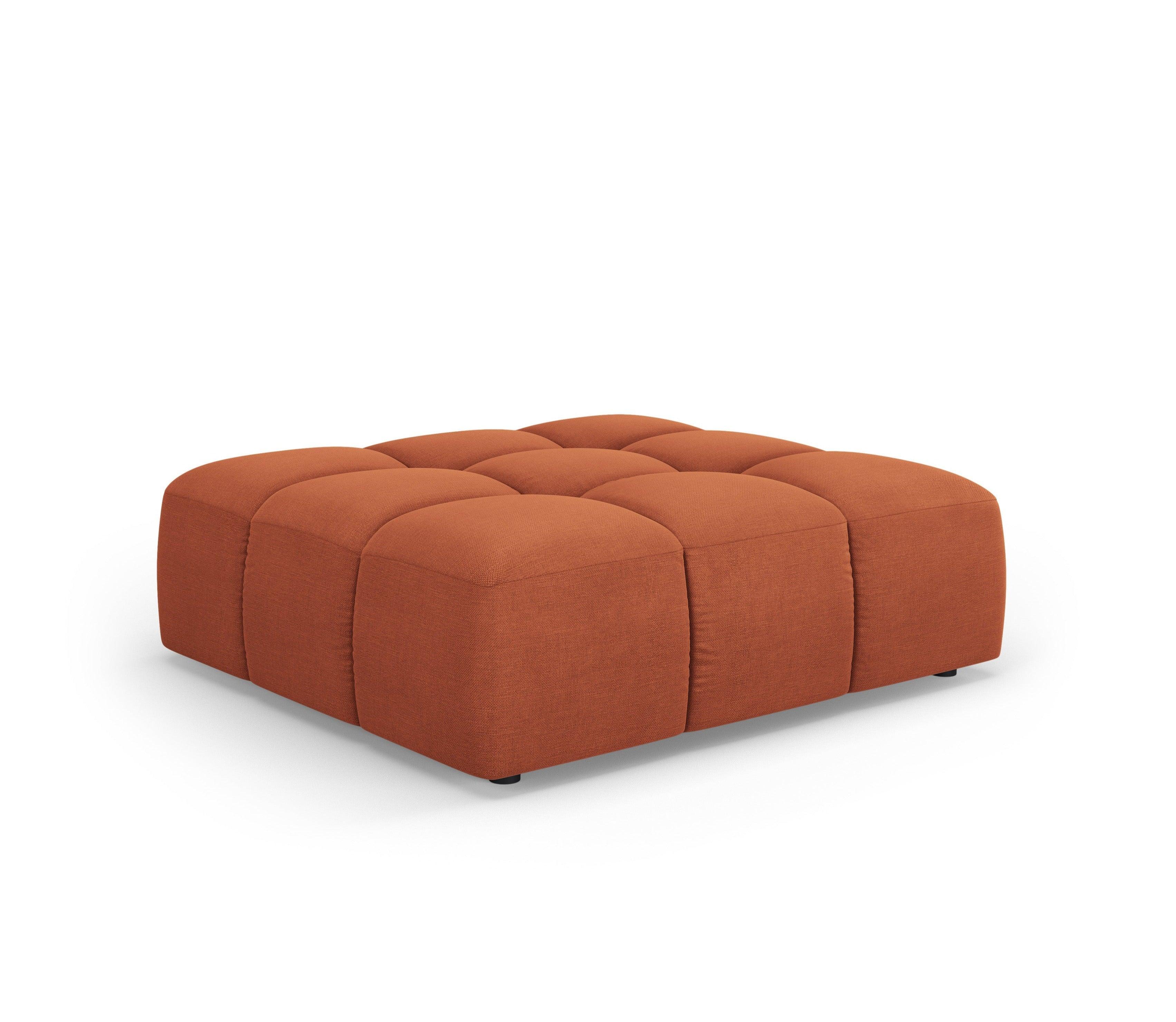 FRANCESCA terracotta chenille pouf Milo Casa Eye on Design