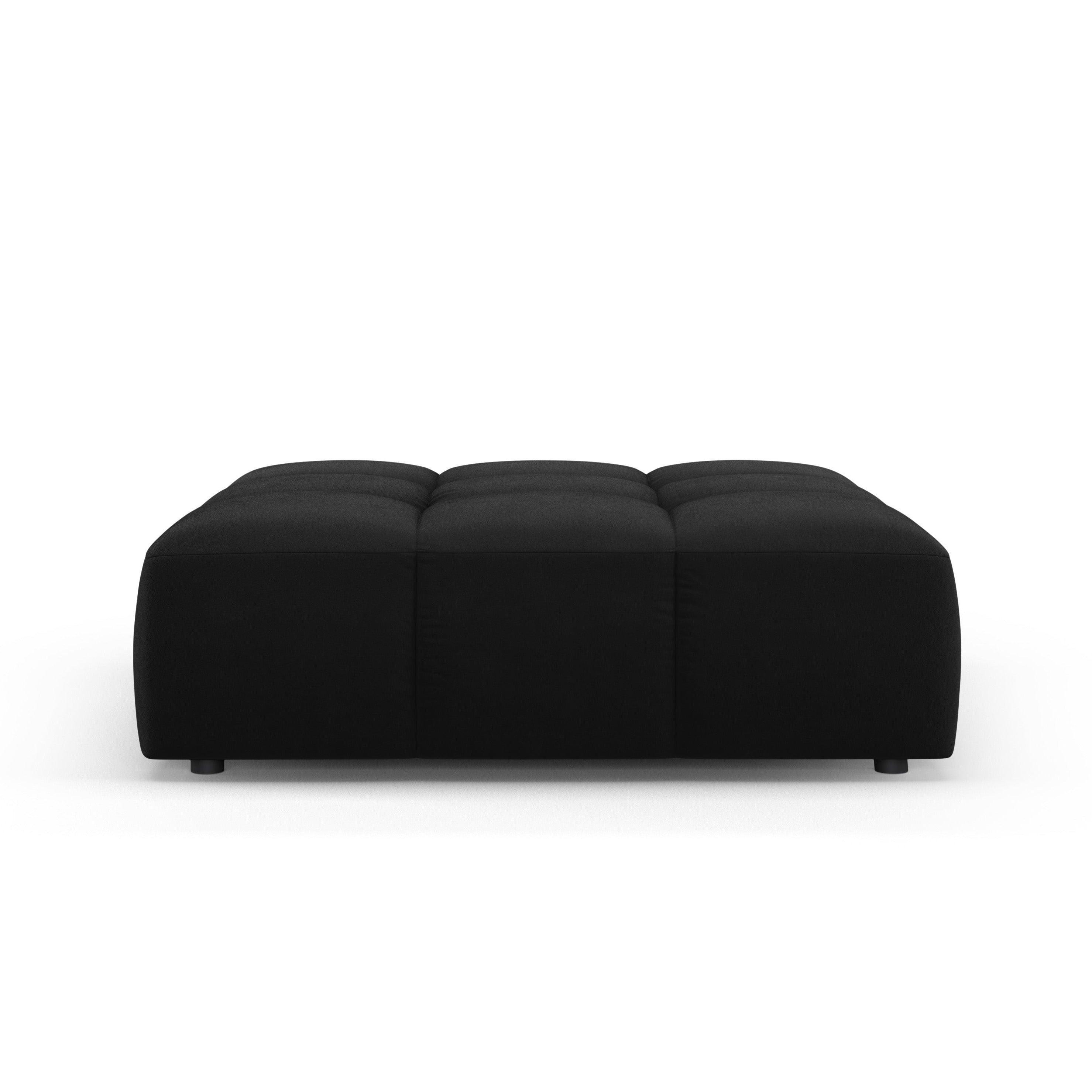 FRANCESCA velvet pouffe black Milo Casa Eye on Design