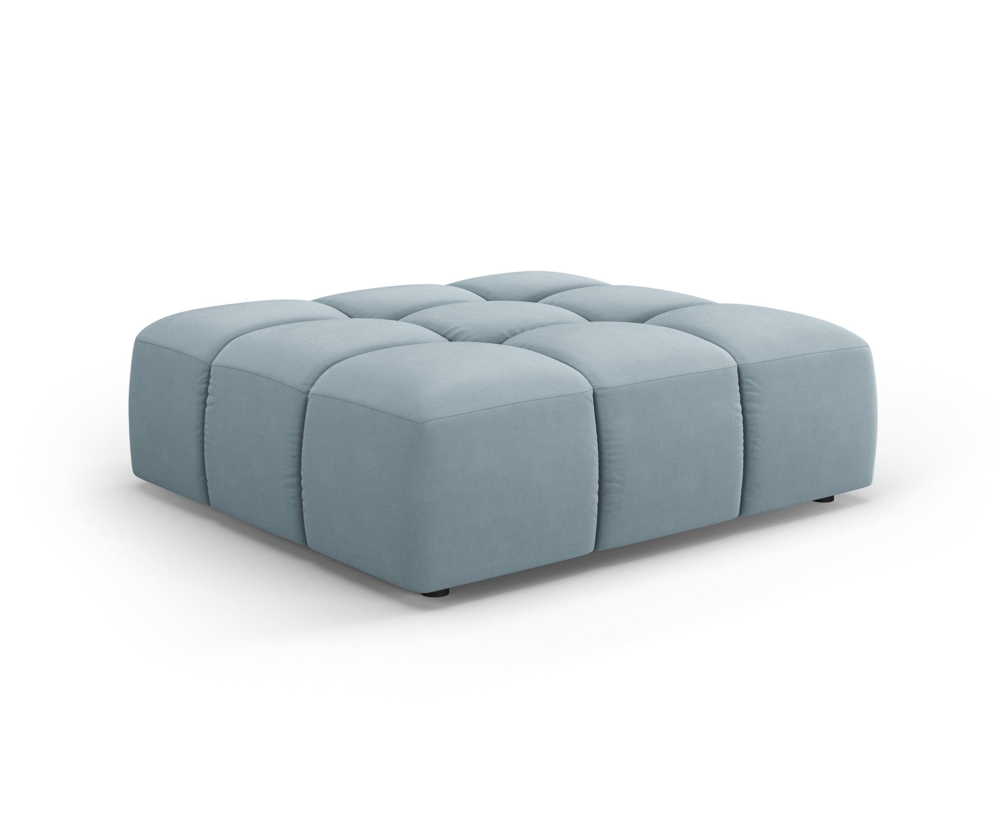 FRANCESCA velvet pouffe light blue Milo Casa Eye on Design