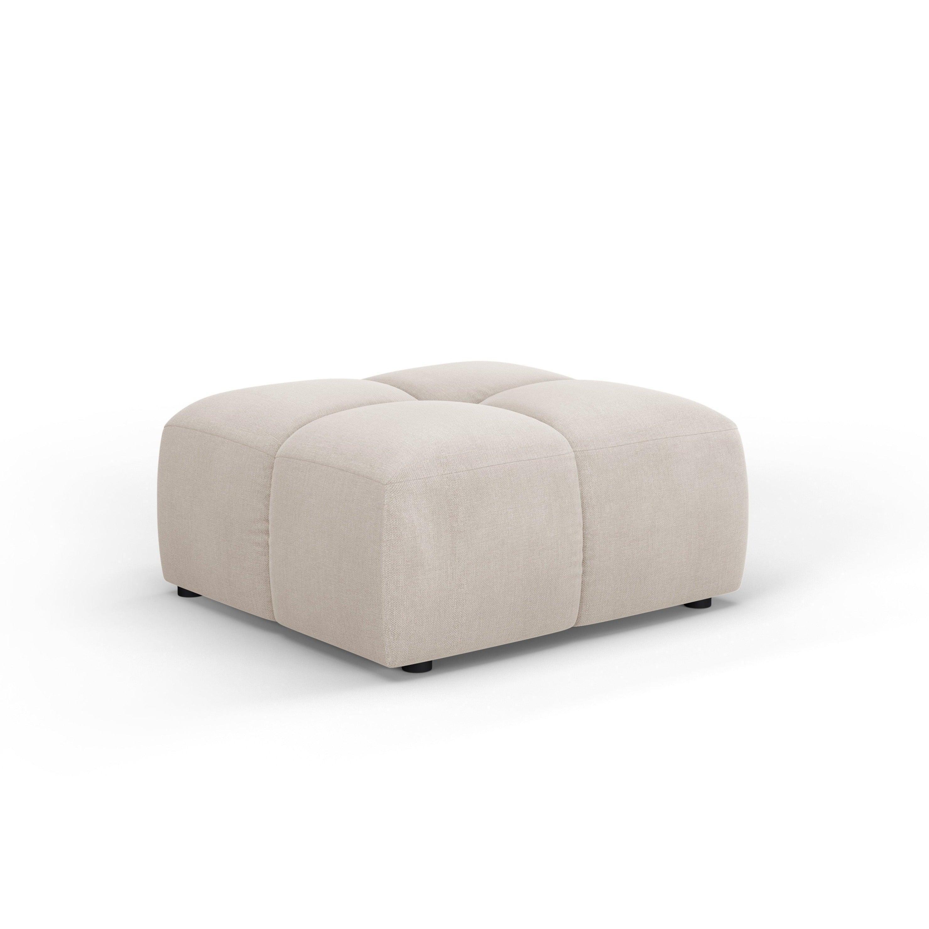 FRANCESCA footstool beige chenille Milo Casa Eye on Design