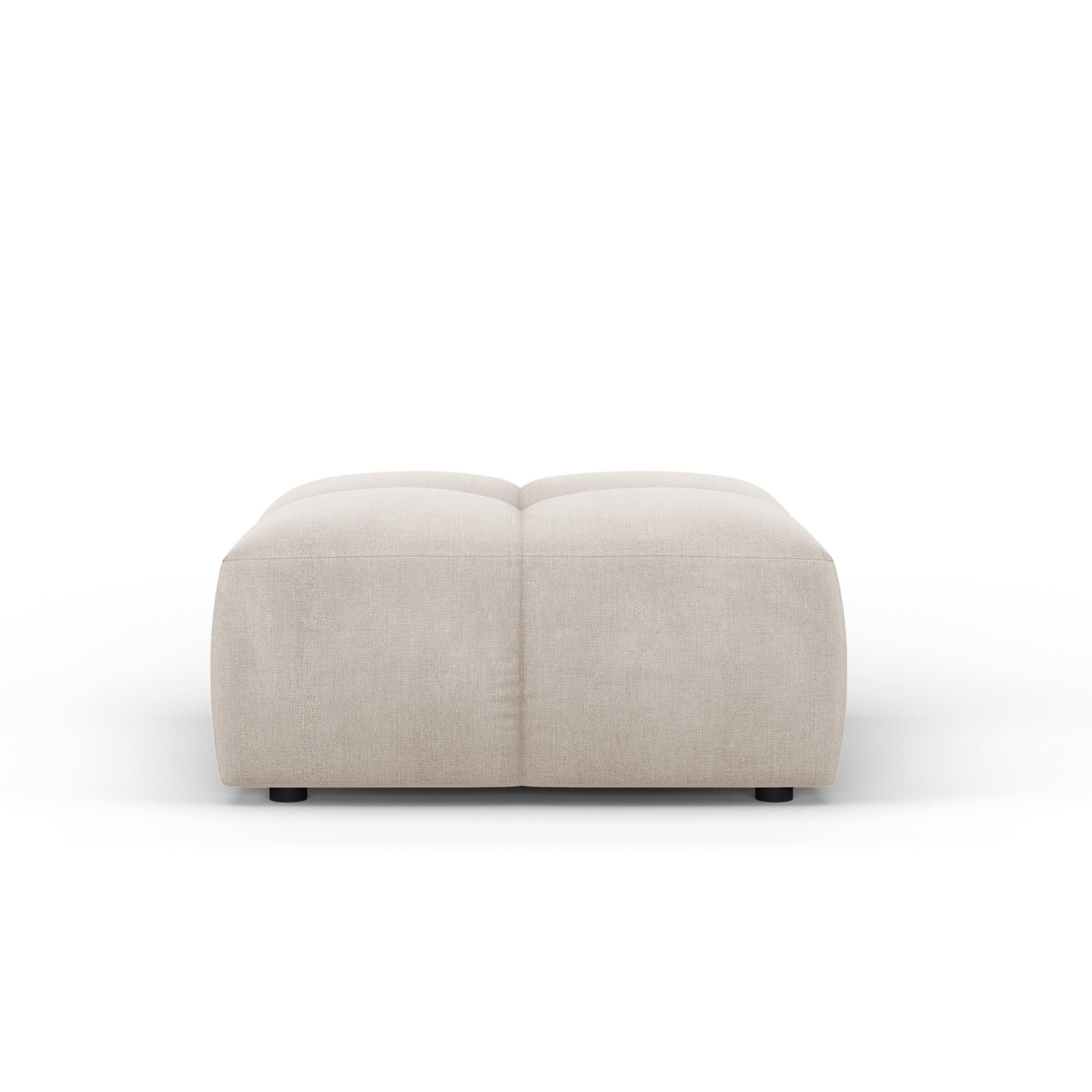 FRANCESCA footstool beige chenille Milo Casa Eye on Design