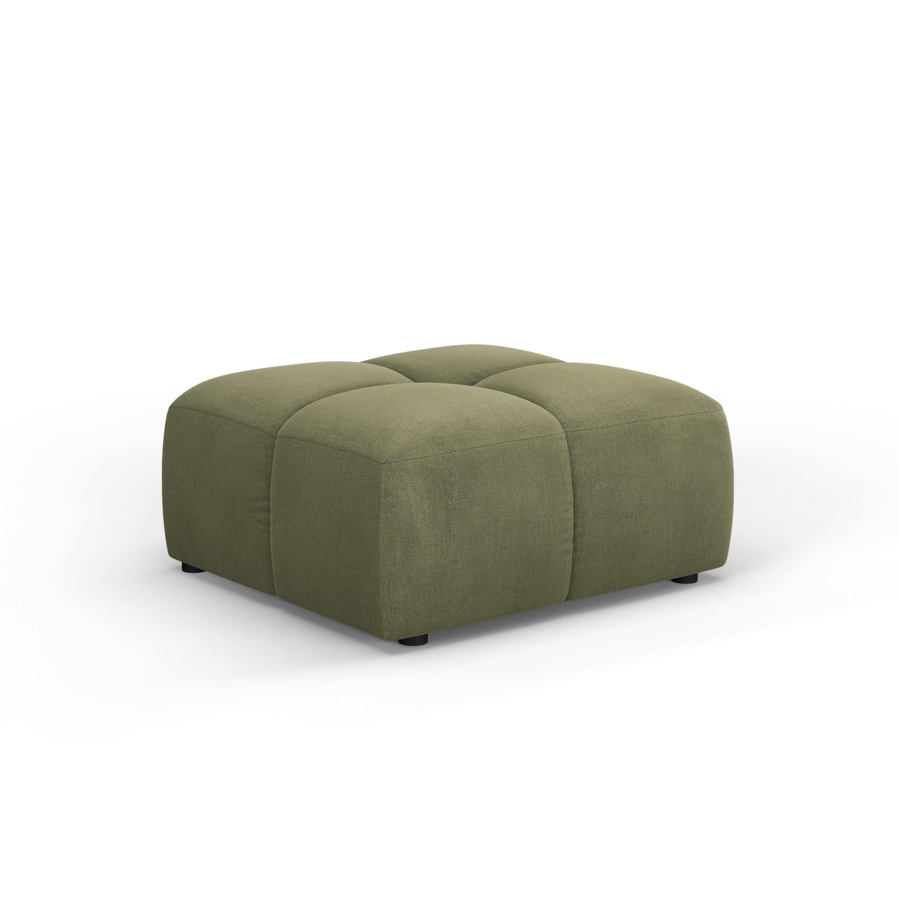 FRANCESCA footstool light green chenille Milo Casa Eye on Design