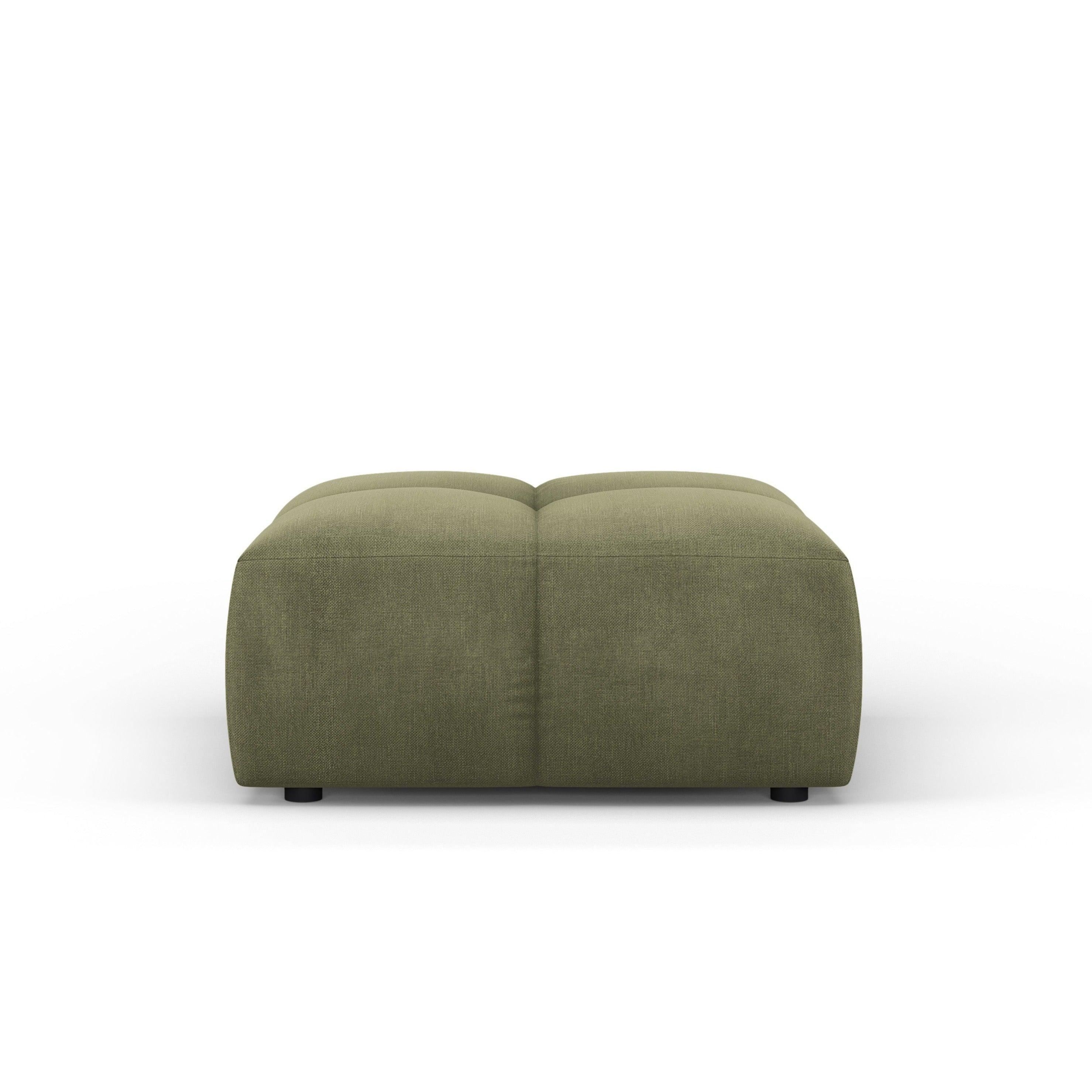 FRANCESCA footstool light green chenille Milo Casa Eye on Design