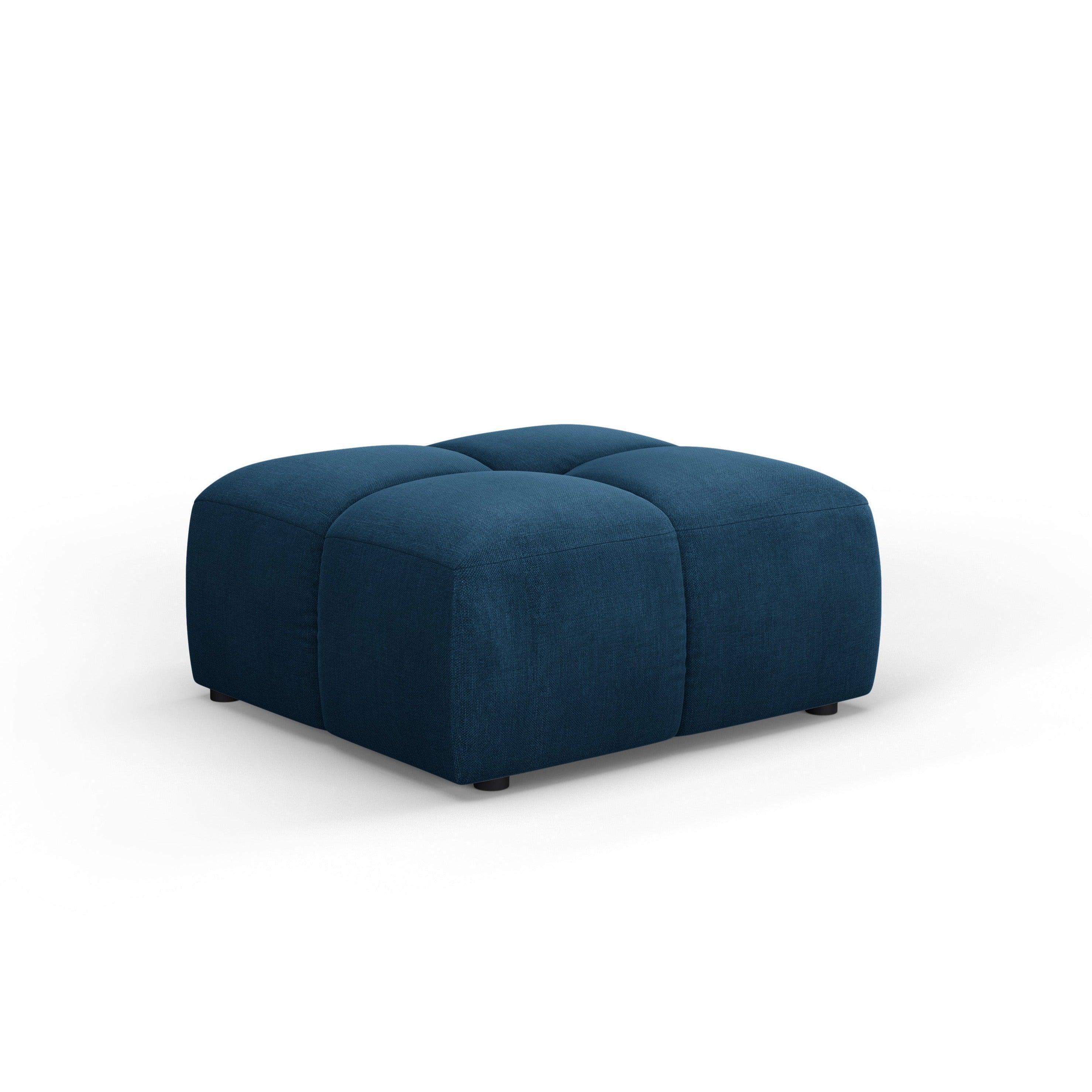 FRANCESCA footstool royal blue chenille Milo Casa Eye on Design