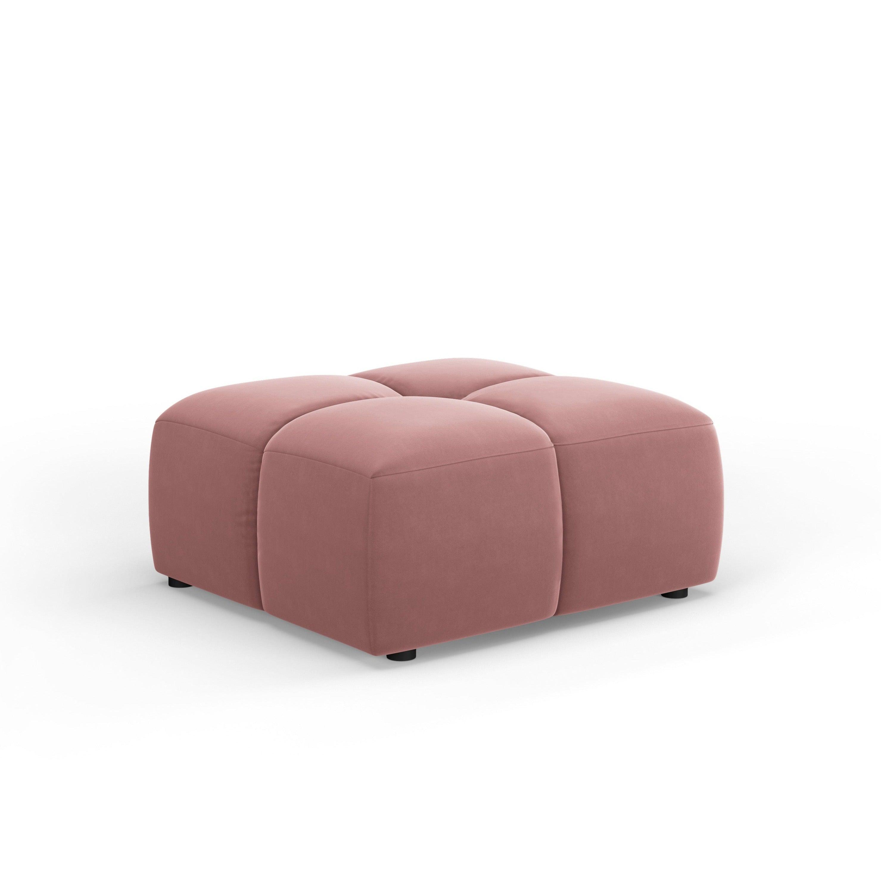 FRANCESCA velvet footstool pink Milo Casa Eye on Design