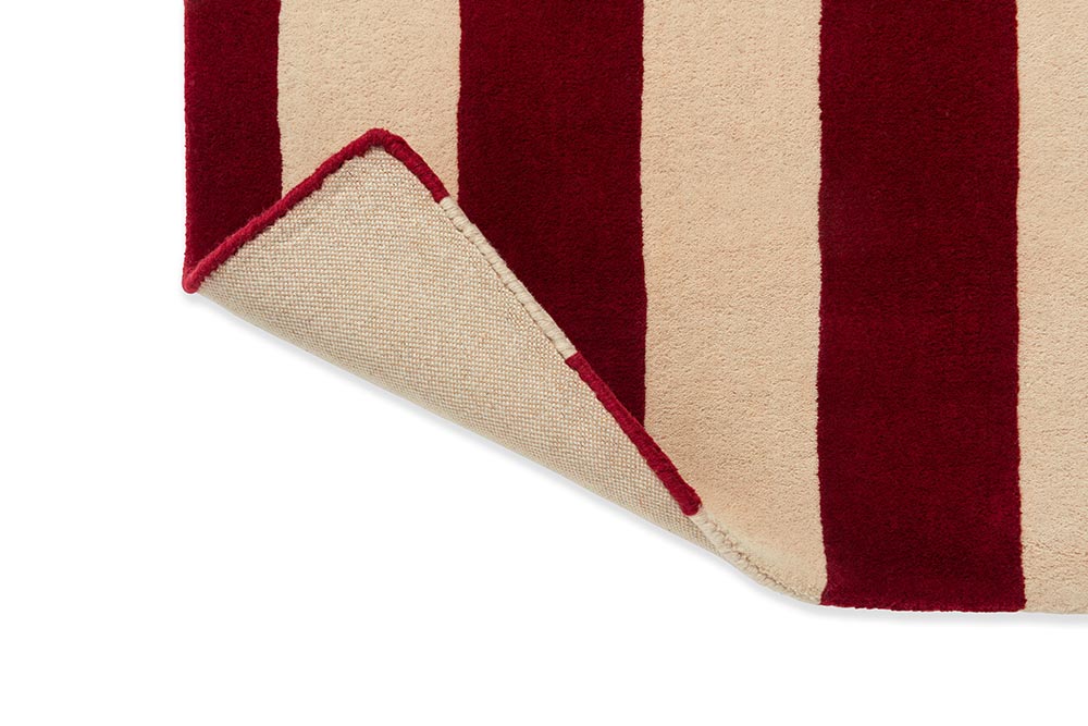 Ralls red-beige-blue wool rug