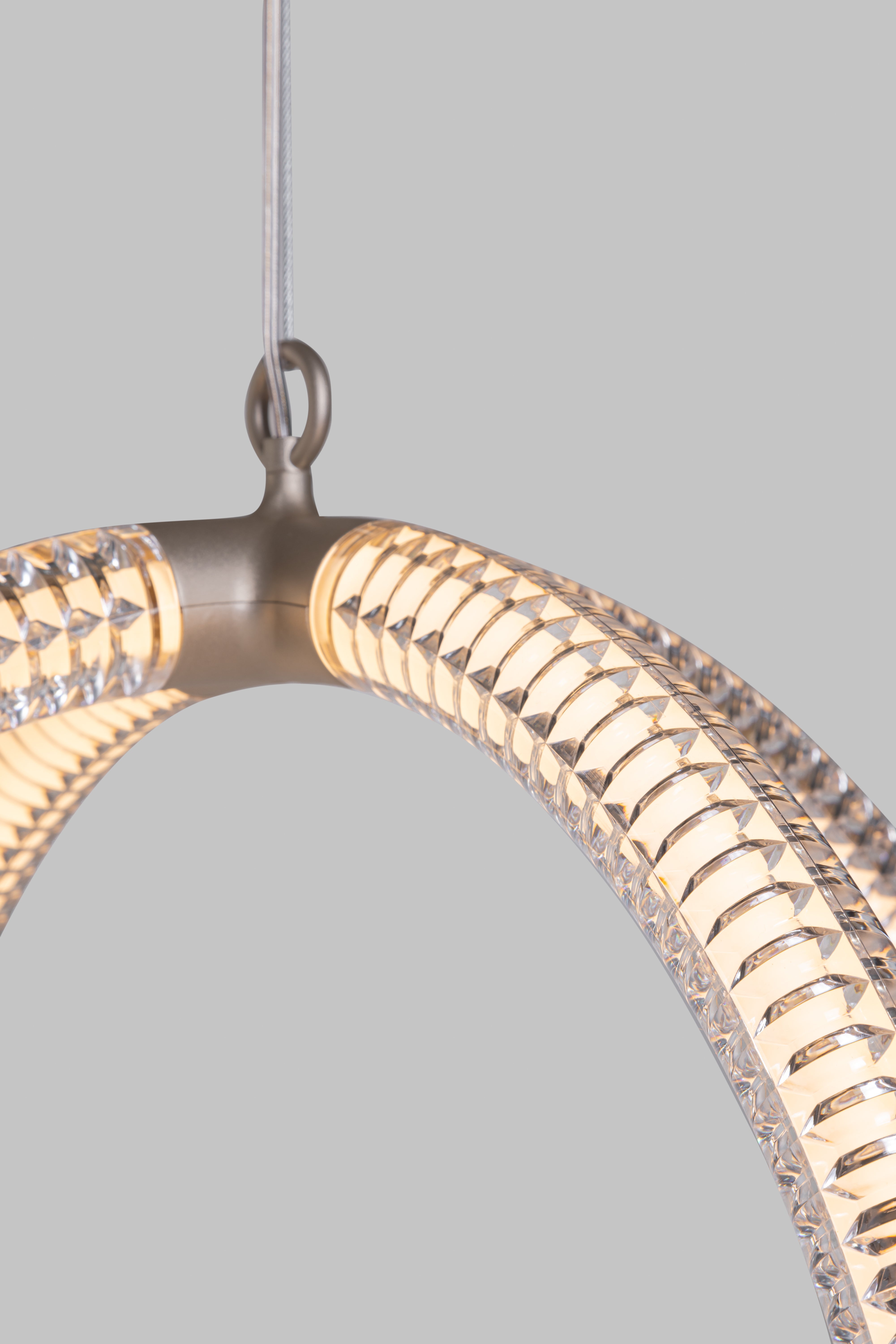 Závesná lampa LUMINORA priehľadná