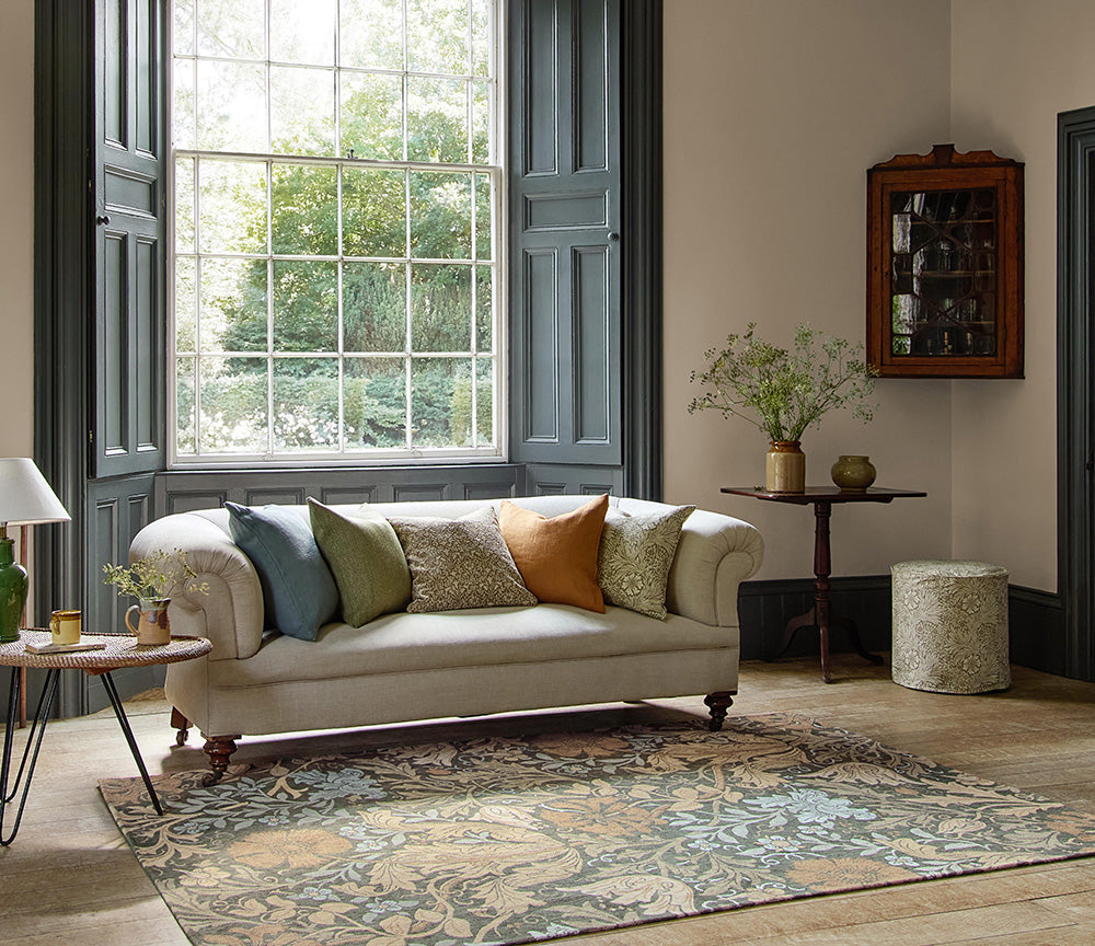 Koberec COMPTON TRELLIS zelený s hnedým