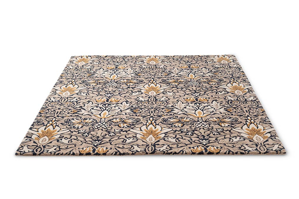 Koberec SNAKESHEAD INDIGO béžovo-modrý