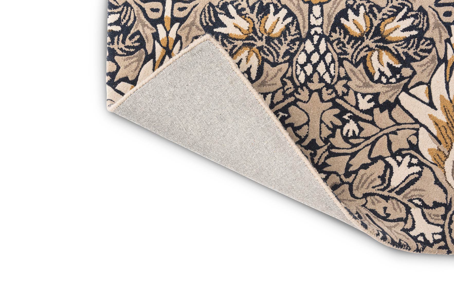 Koberec SNAKESHEAD INDIGO béžovo-modrý