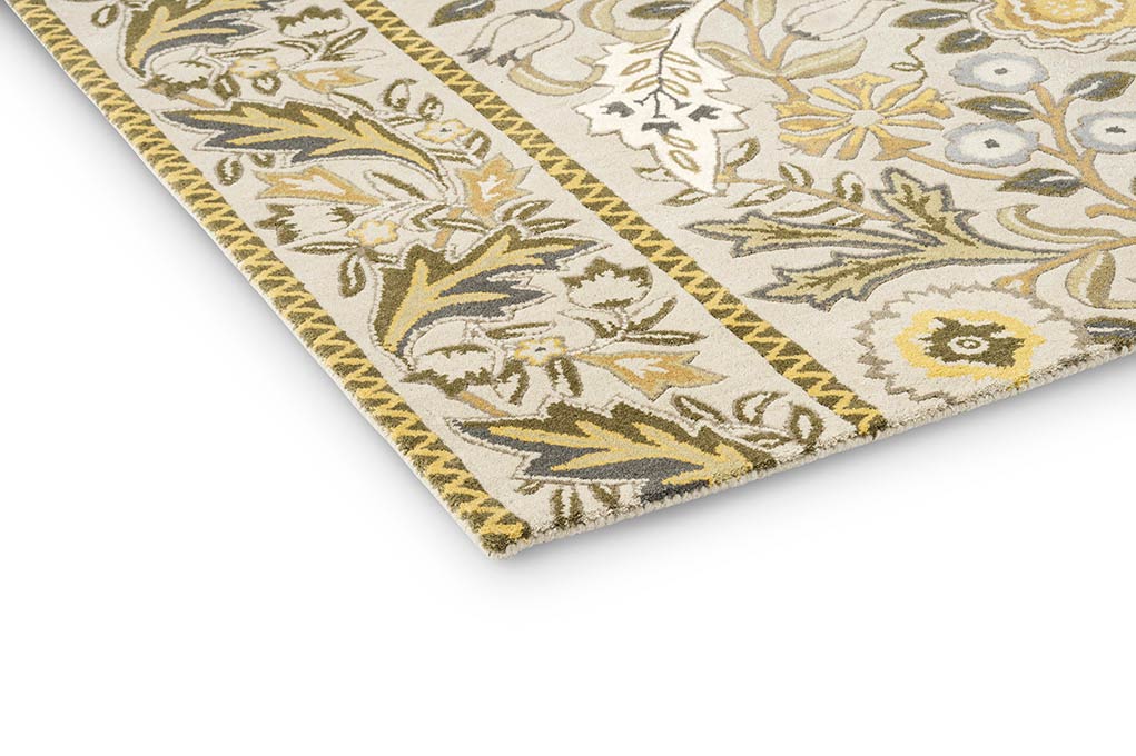 Wilhelmina Linen Mustard beige rug