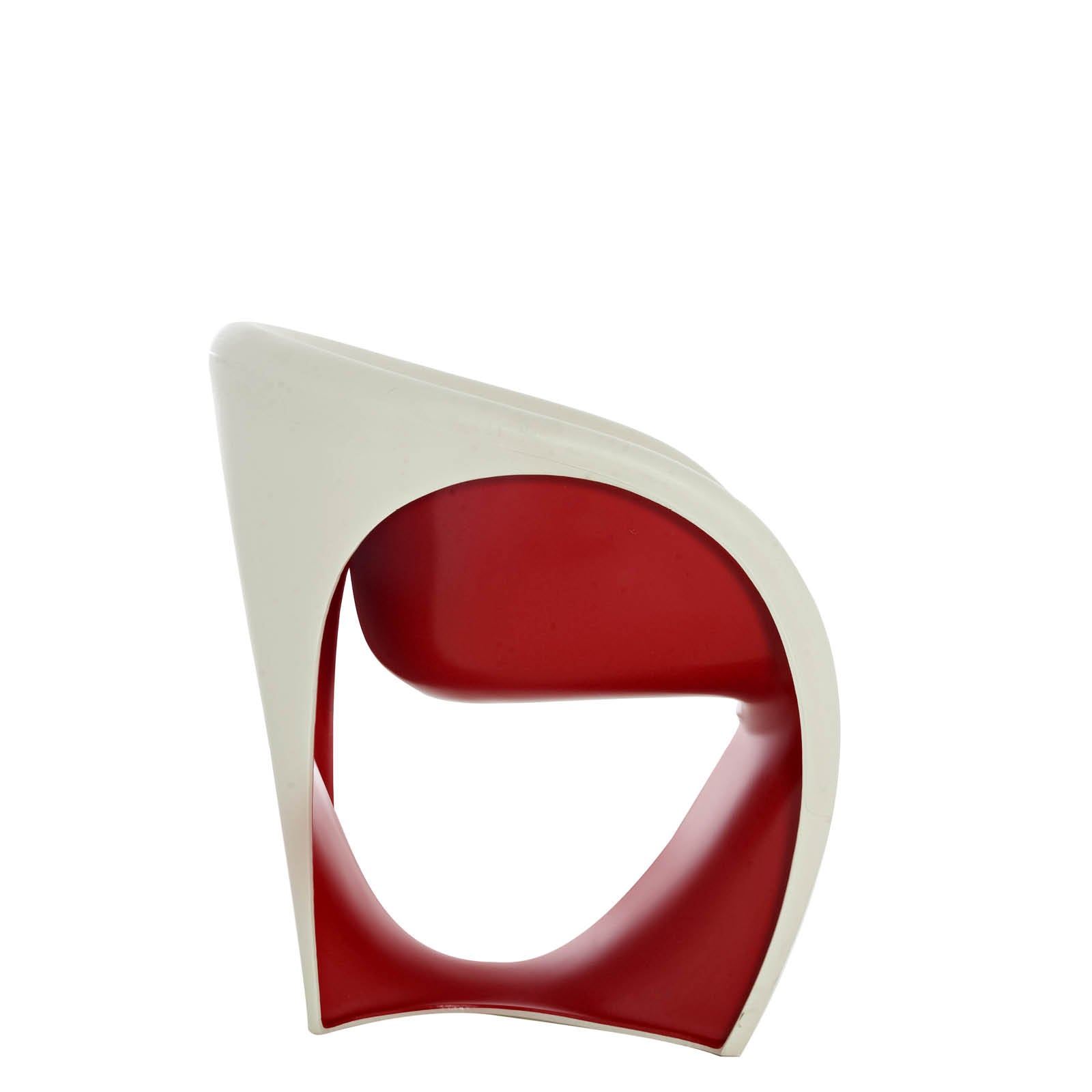 Fotel MT1 bielo-červený