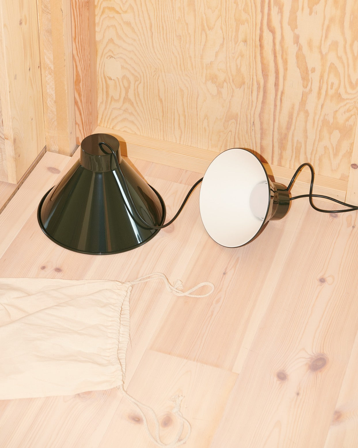 Závesná lampa TOP tmavozelená