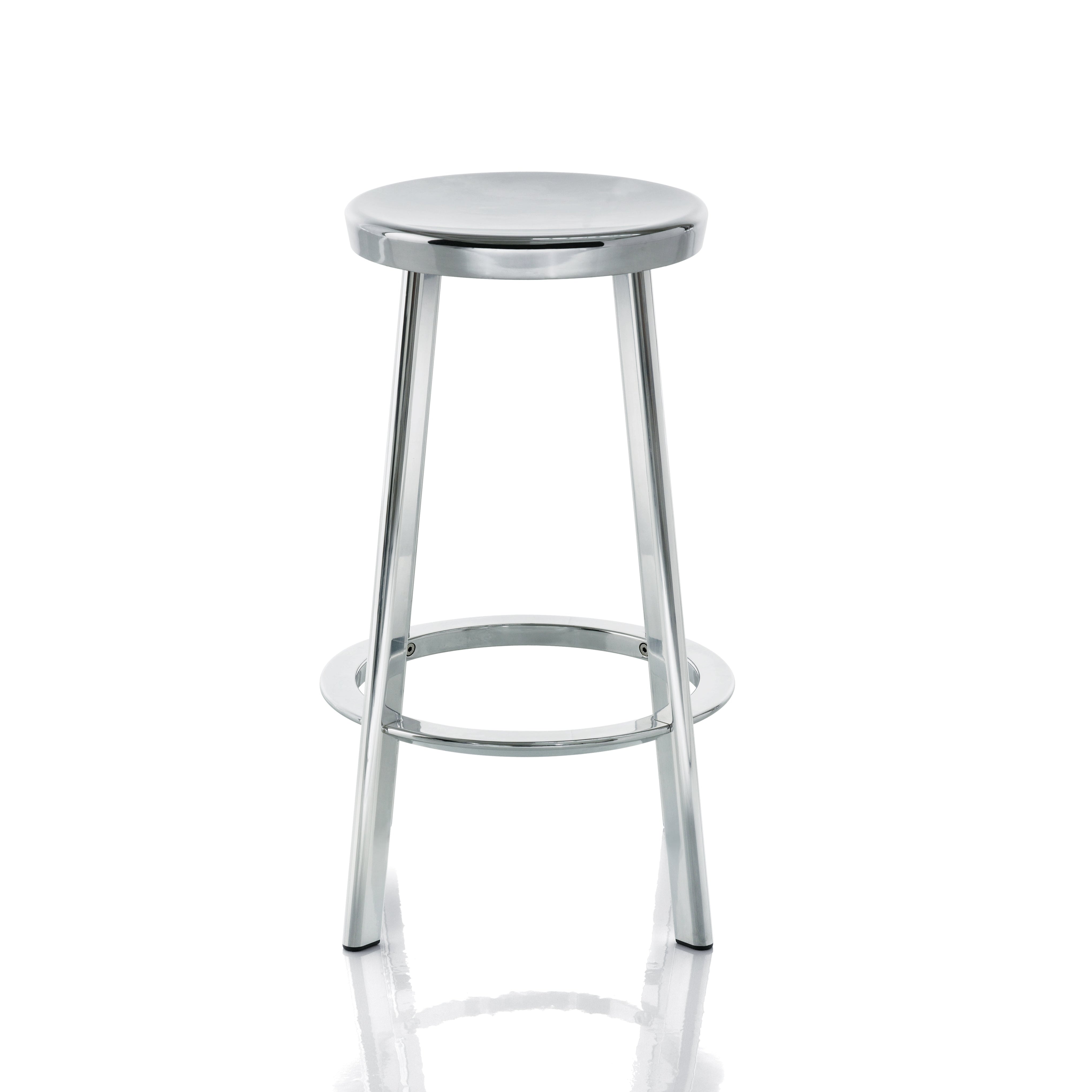 DEJA VU bar stool polished aluminum