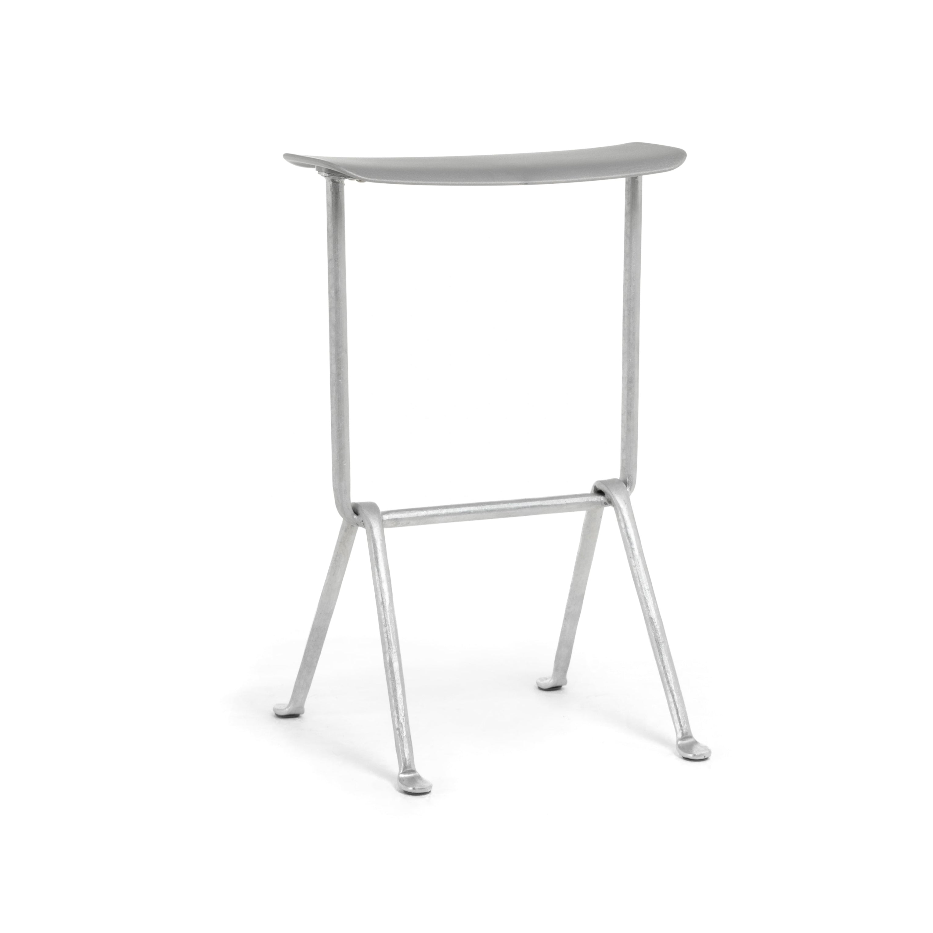 Barový stôl OFFICINA s kovovou základňou a kovovým sedadlom