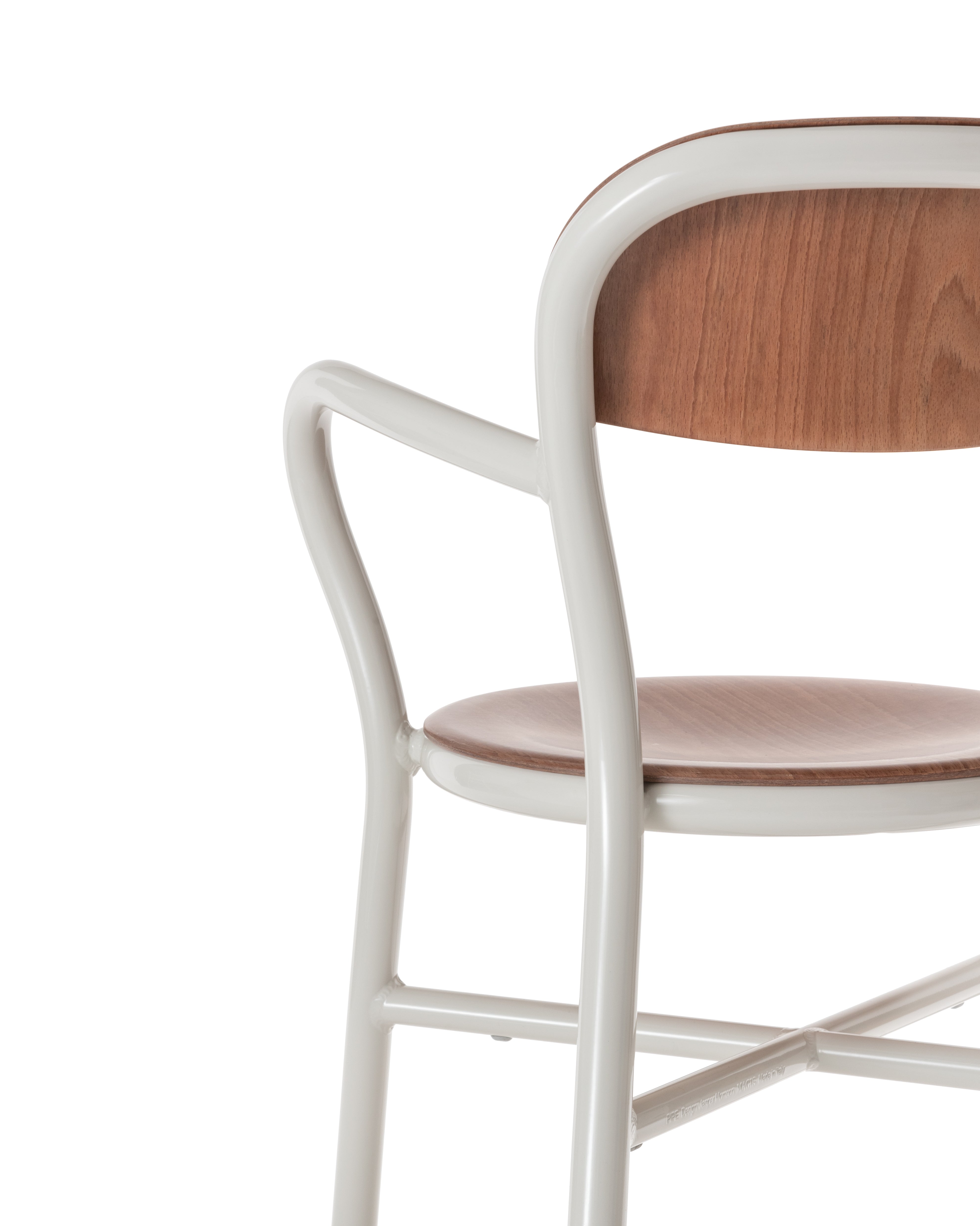 Kreslo s podrúčkami PIPE bukové drevo