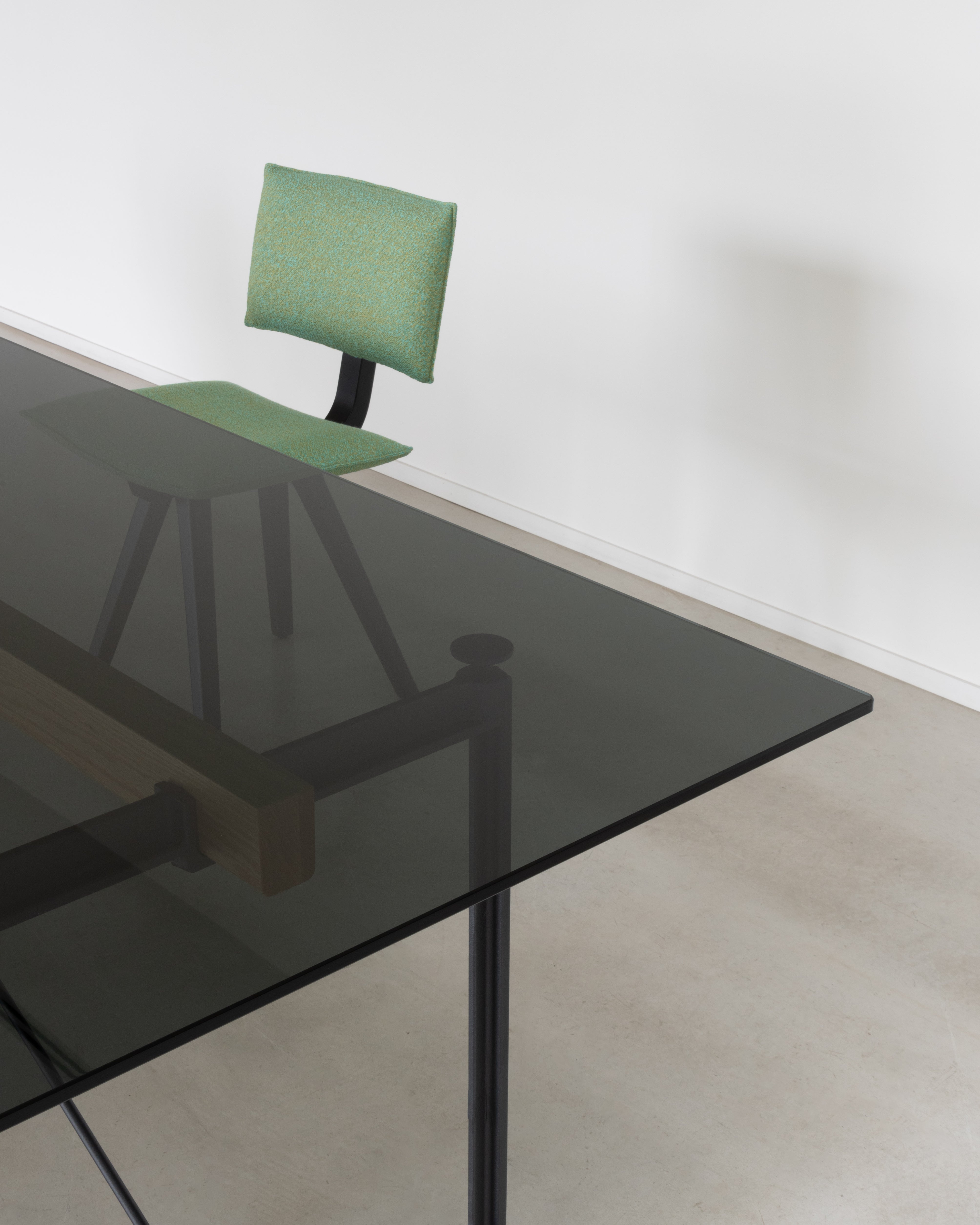 Stôl BRUT tyrkysová základňa