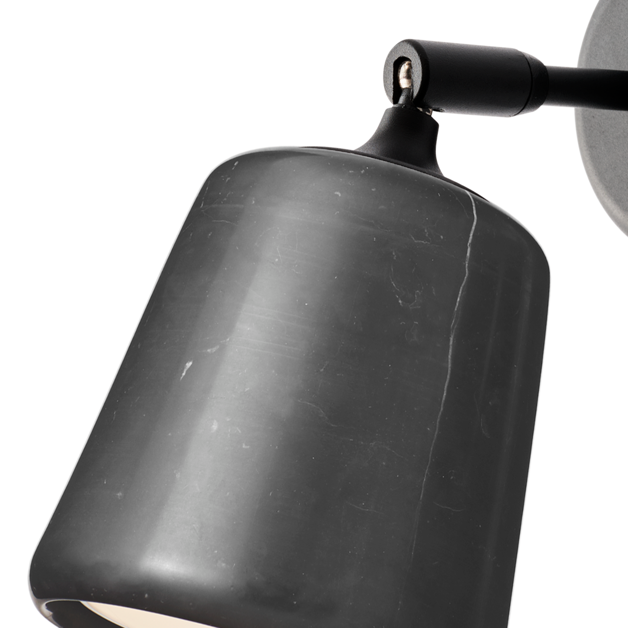 Wall lamp material black marble