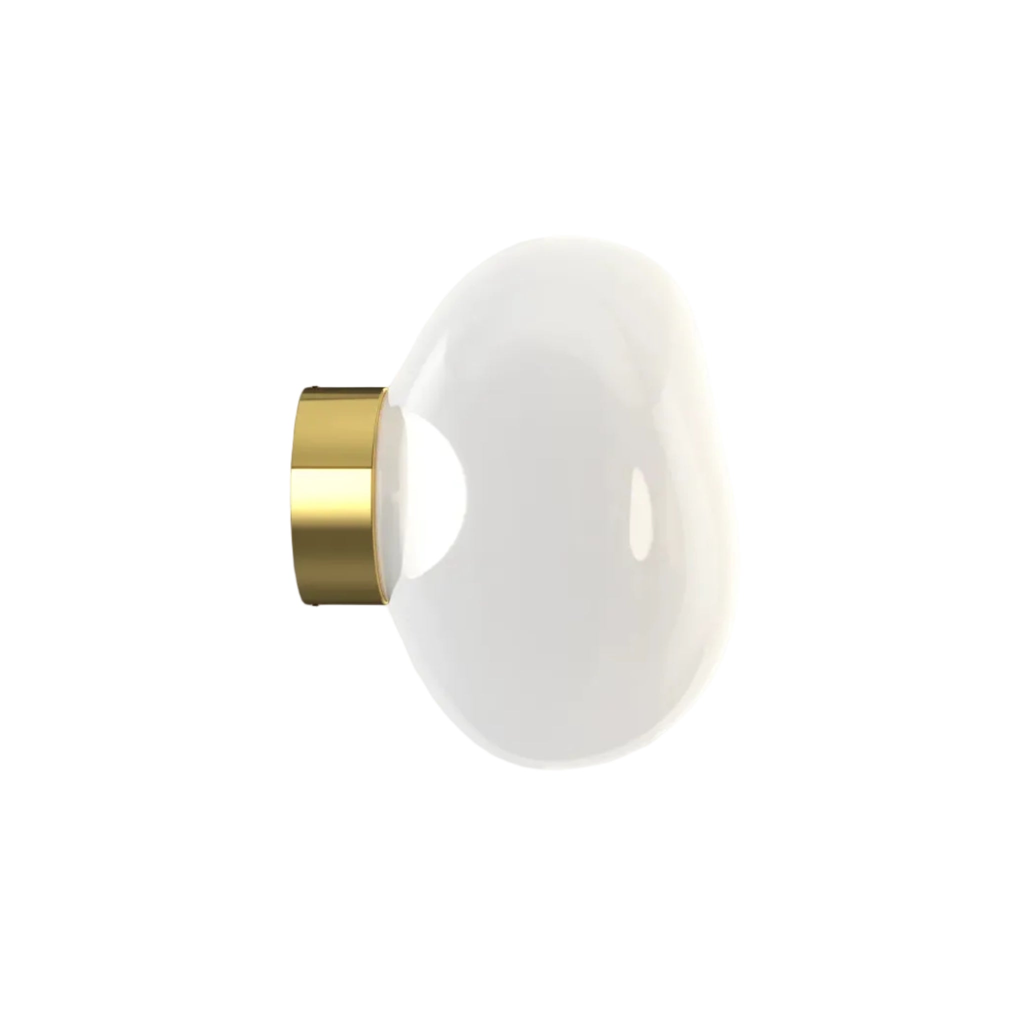 Melt wall lamp with a golden finish