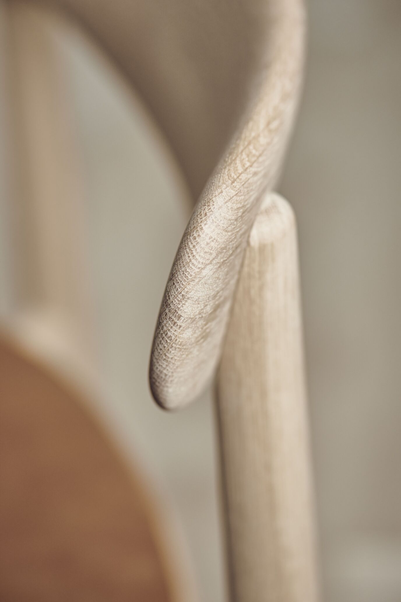 Merge chair bleached oak wood