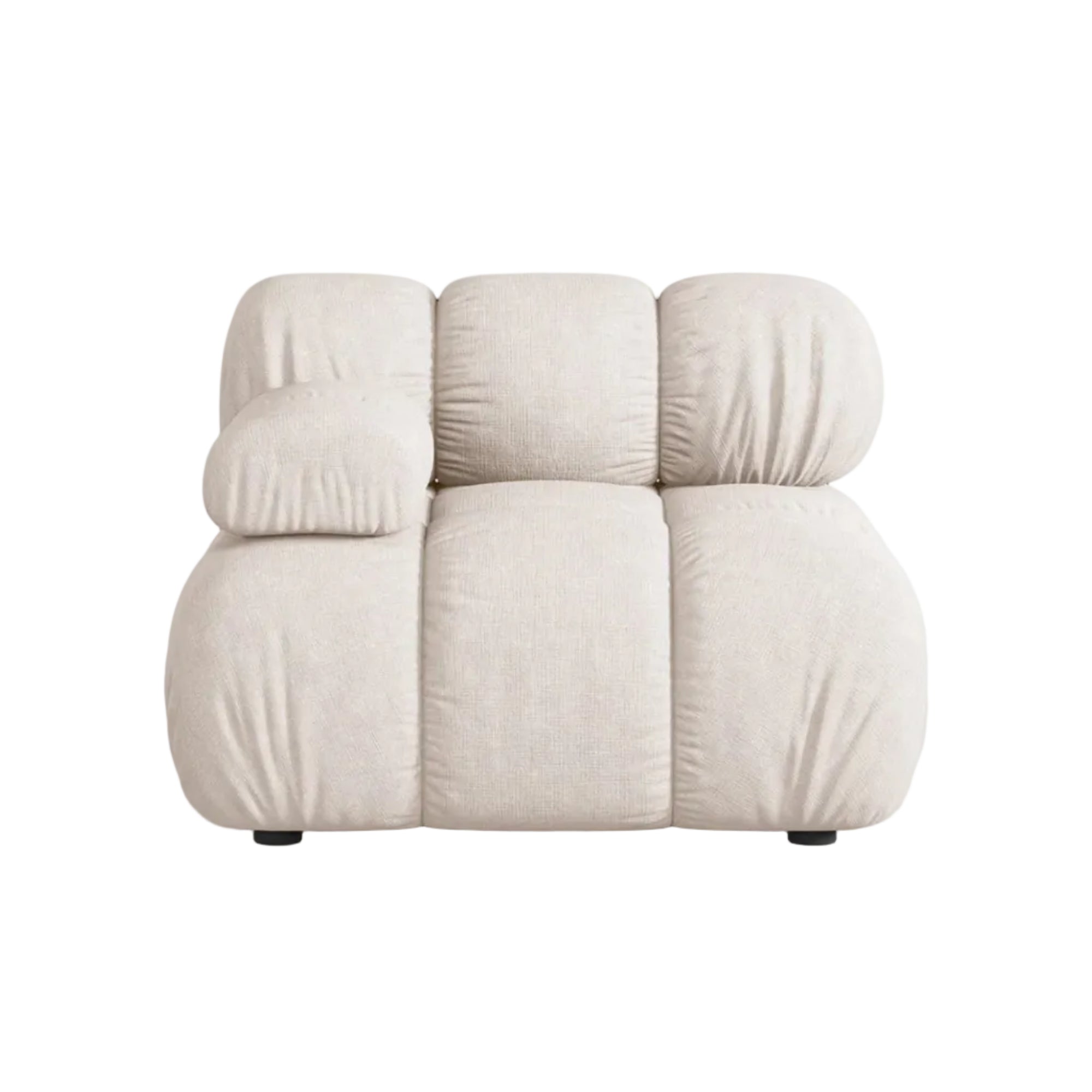 Sofa modulárna BELLIS - ľavý modul v béžovej farbe
