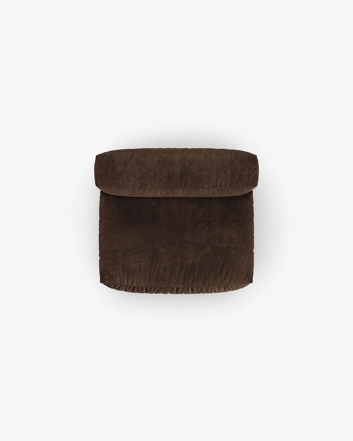 Sofa modulárna zamatová MARTINA XL - stredný modul čokoládový