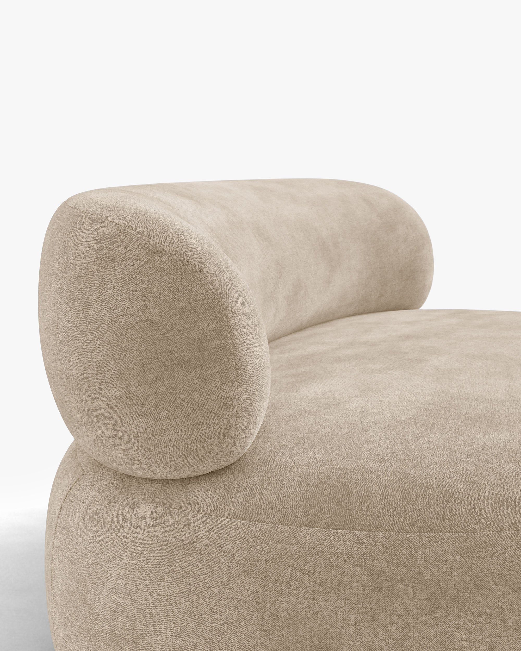 Sofa pre 3 osoby AURA béžový šenil